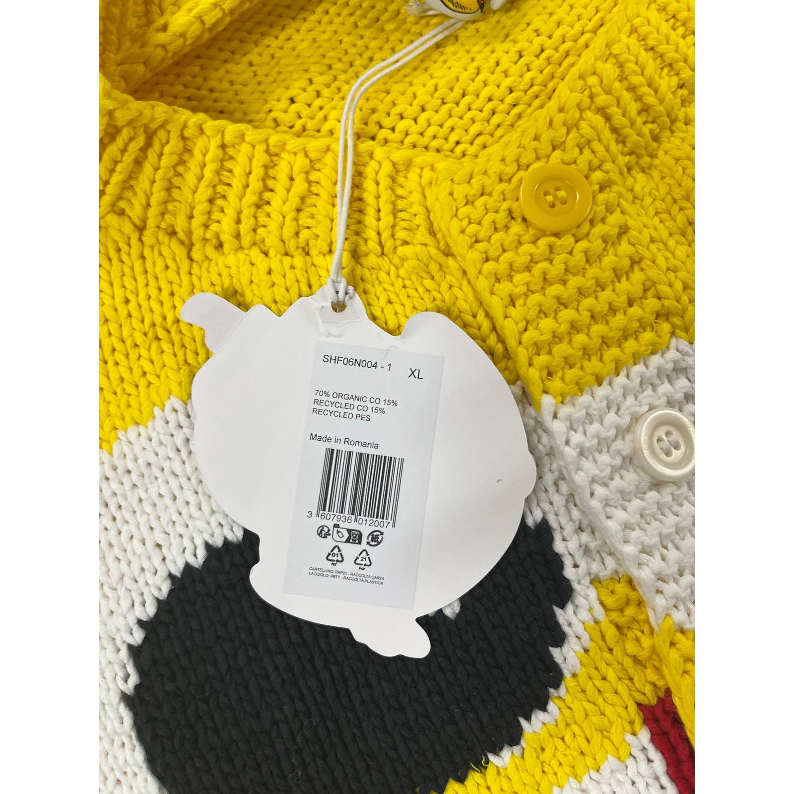 Sky High Farm Workwear SKY HIGH FARM - ICE CREAM HAND KNIT CARDIGAN /YELLOW/ L /NWT Size US L / EU 52-54 / 3 - 6 Thumbnail