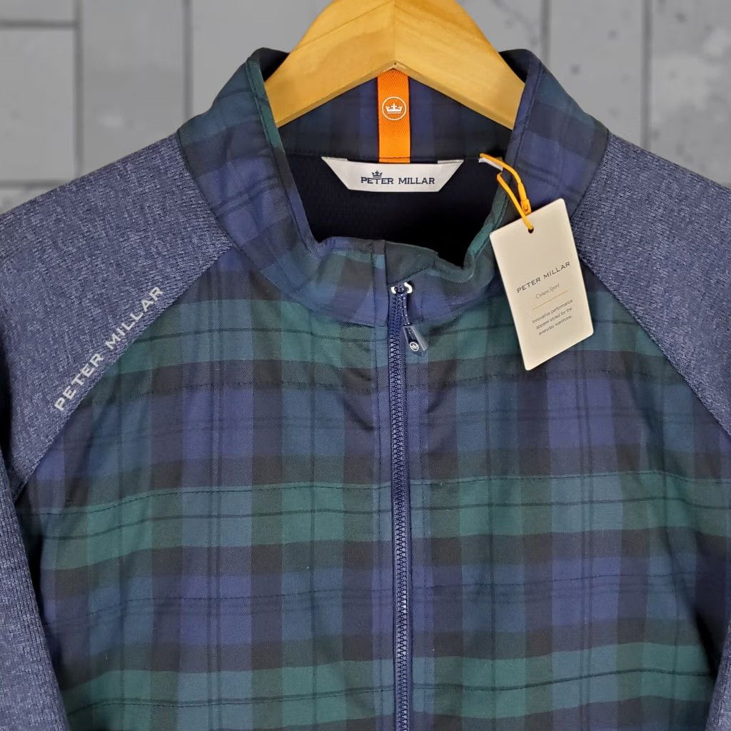 Peter Millar Peter Millar Crown Sport Full Zip Light Insulated Performance Flannel Jacket Size US XL / EU 56 / 4 - 1 Thumbnail