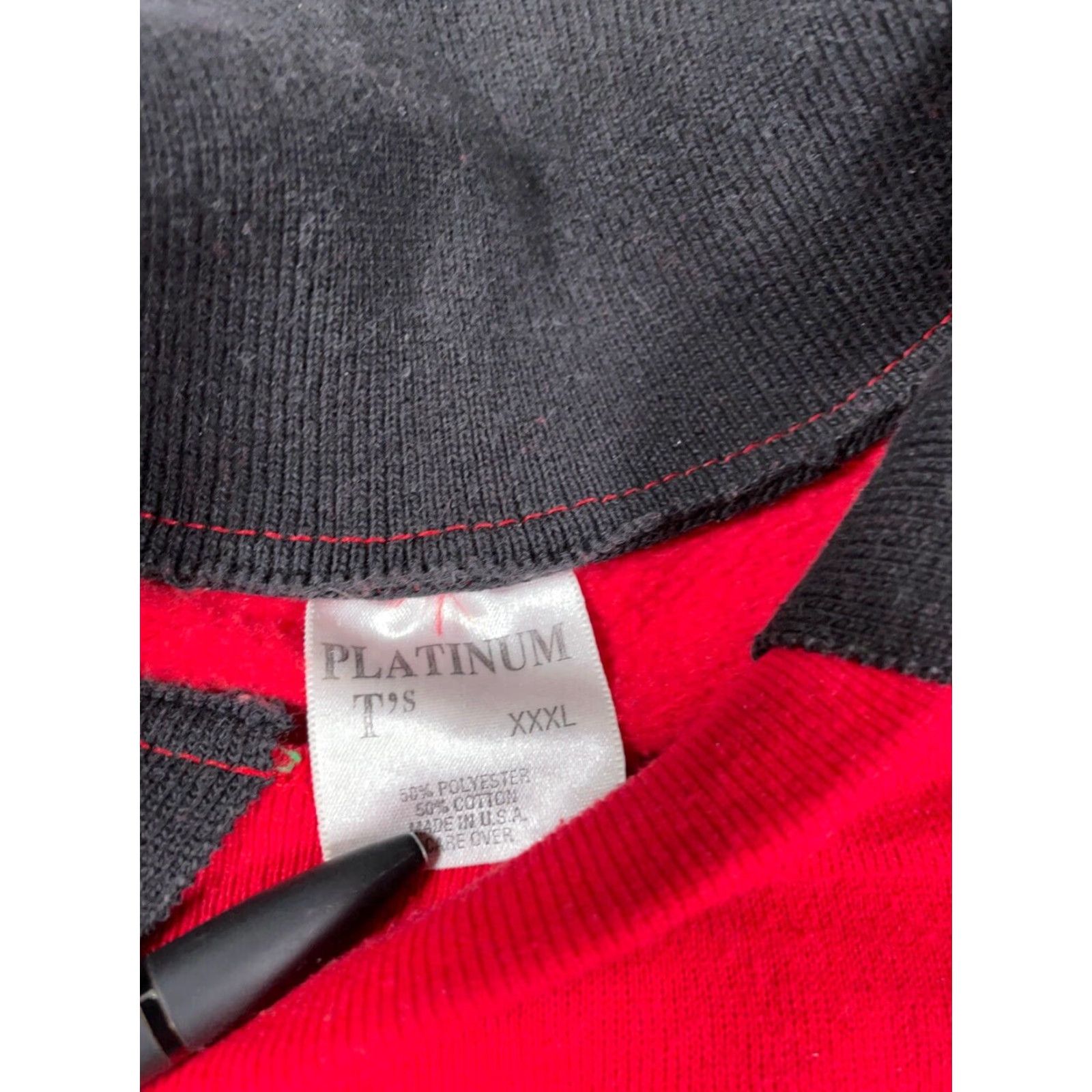 Vintage VTG Southwestern Cactus Motif Collared Sweatshirt 3XL Adult Red 50-50 USA Made Size US XXL / EU 58 / 5 - 3 Thumbnail