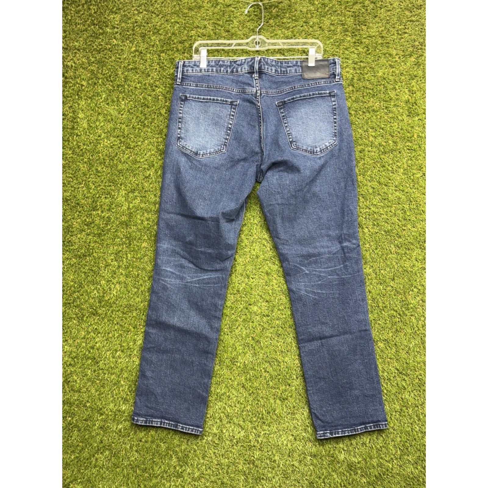 Bonobos Bonobos Jeans Mens 34X30 Slim Straight Denim Blue 5-Pocket Cotton Stretch Regular Regular Mens Jeans Size US 34 / EU 50 - 2 Thumbnail