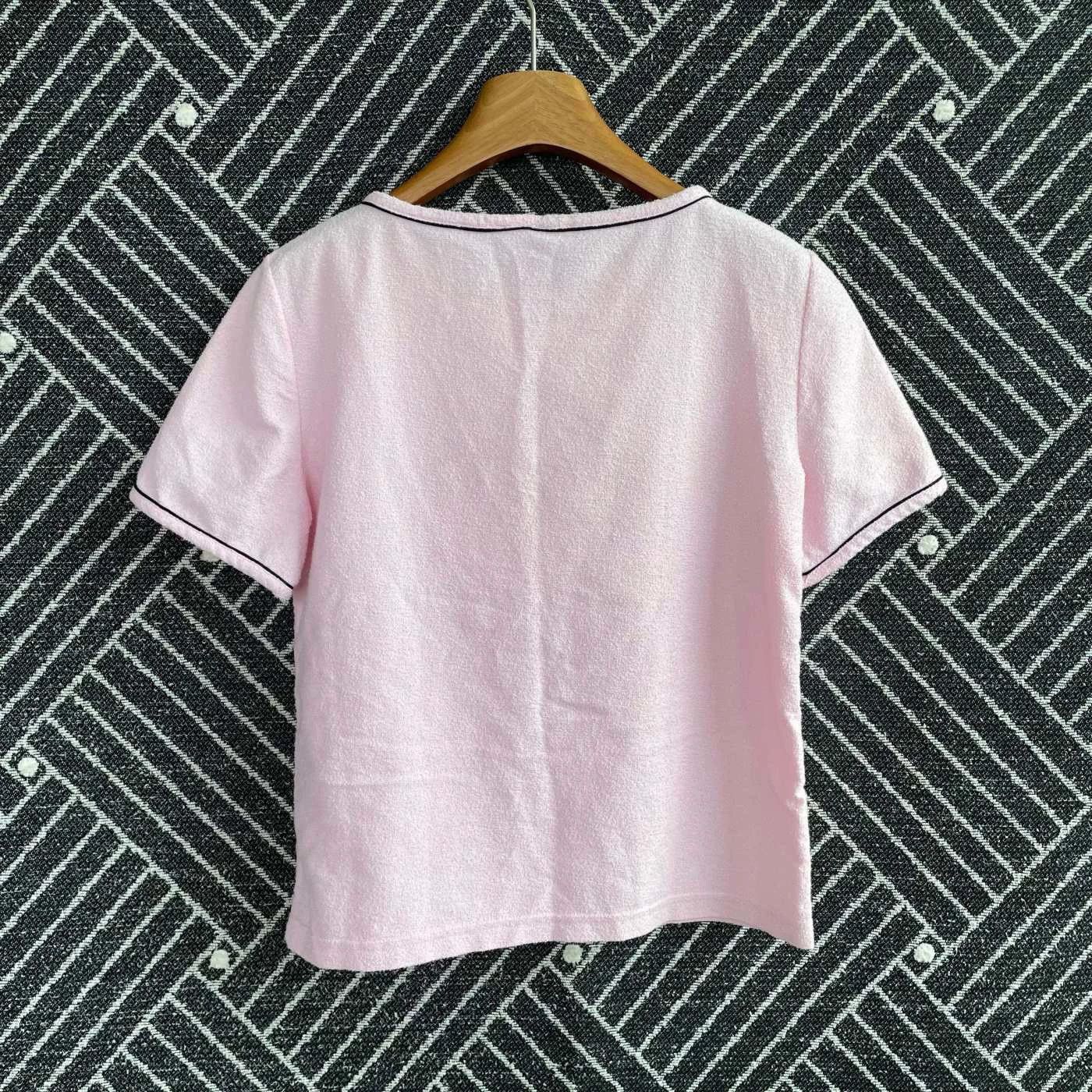Chanel Chanel Cruise Women's Pink Short Sleeve T-Shirt 34 Size XS / US 0-2 / IT 36-38 - 2 Thumbnail