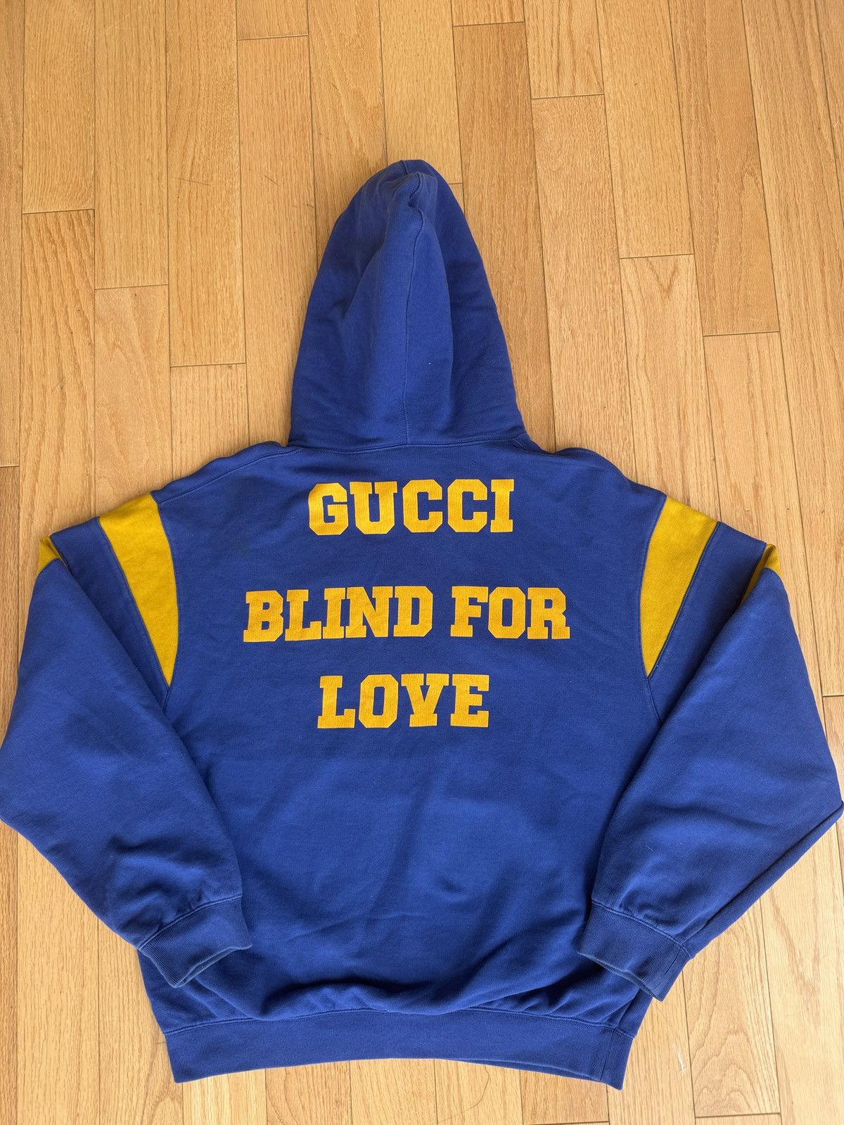 Gucci Eschantology blue yellow striped hoodie Size US M / EU 48-50 / 2 - 3 Thumbnail