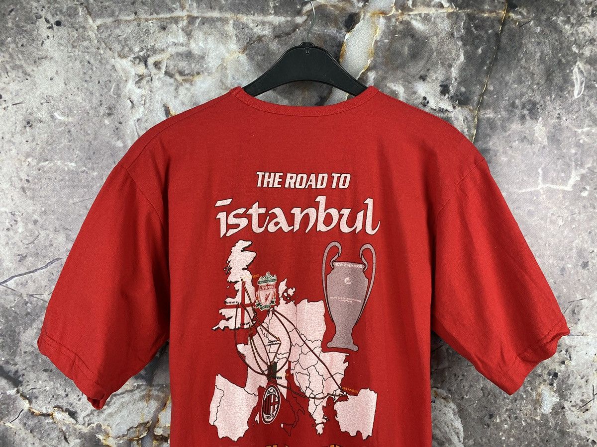 Vintage Soccer T-Shirt Liverpool Milan Final Istanbul 2005 Football Size US L / EU 52-54 / 3 - 8 Thumbnail
