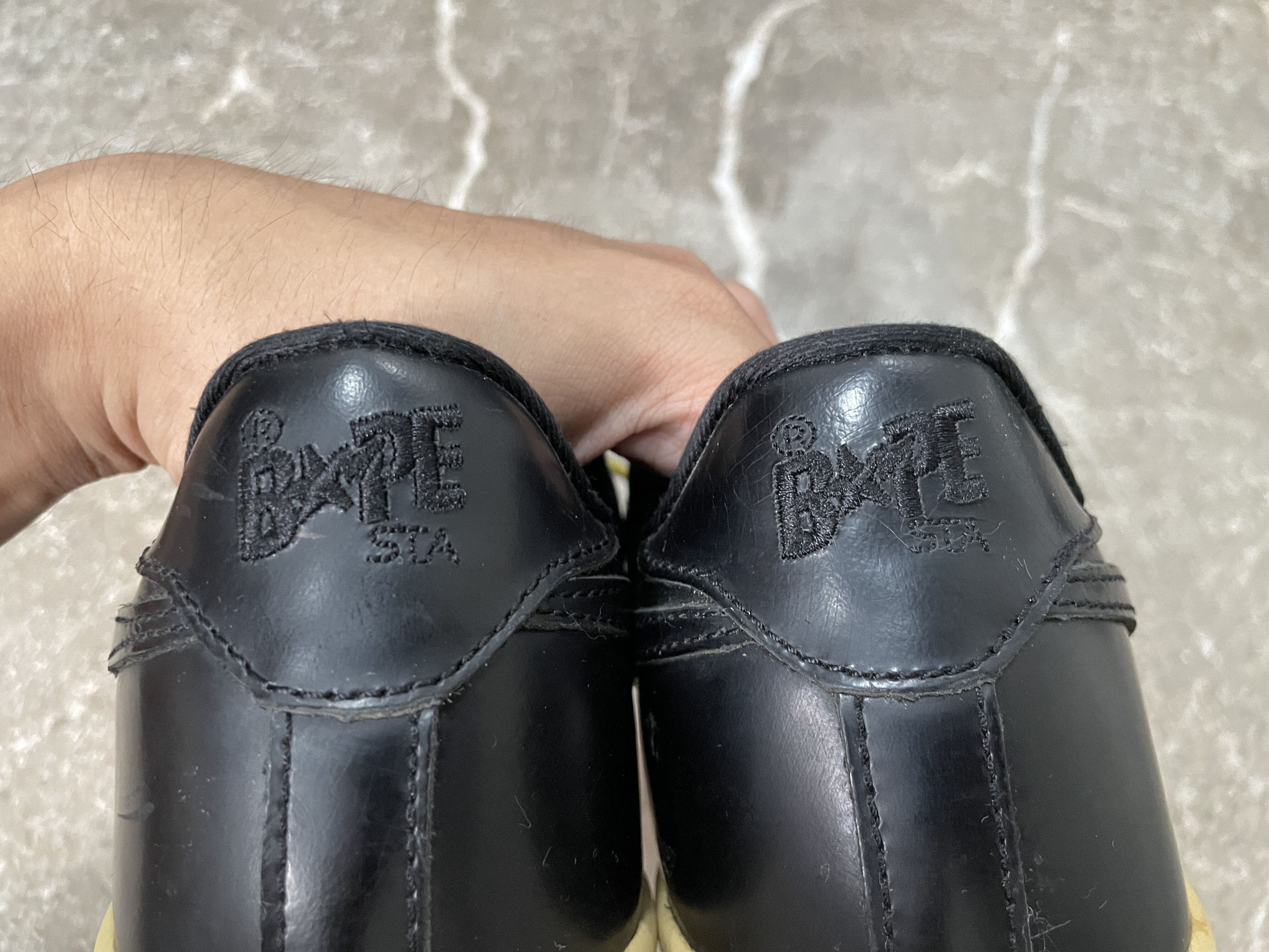 Bape OG GLASS LEATHER BAPESTA Size US 9.5 / EU 42-43 - 14 Thumbnail
