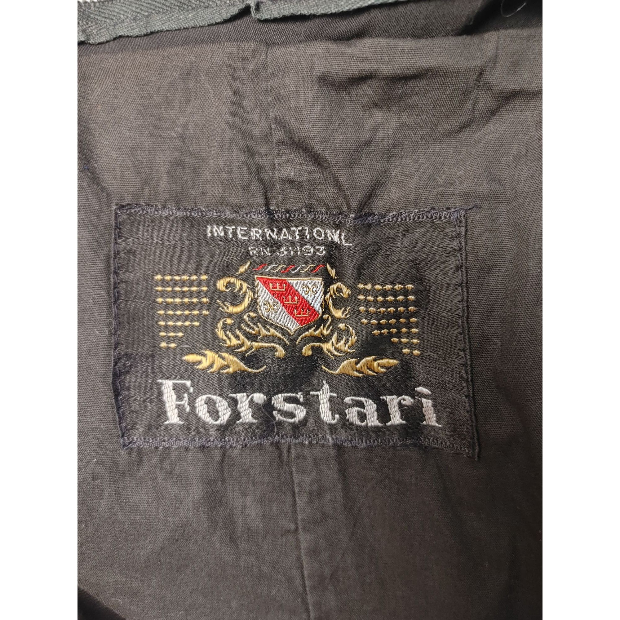 Other Forstari Men's Black Long Button Up Dress Shirt Large Size US L / EU 52-54 / 3 - 3 Thumbnail