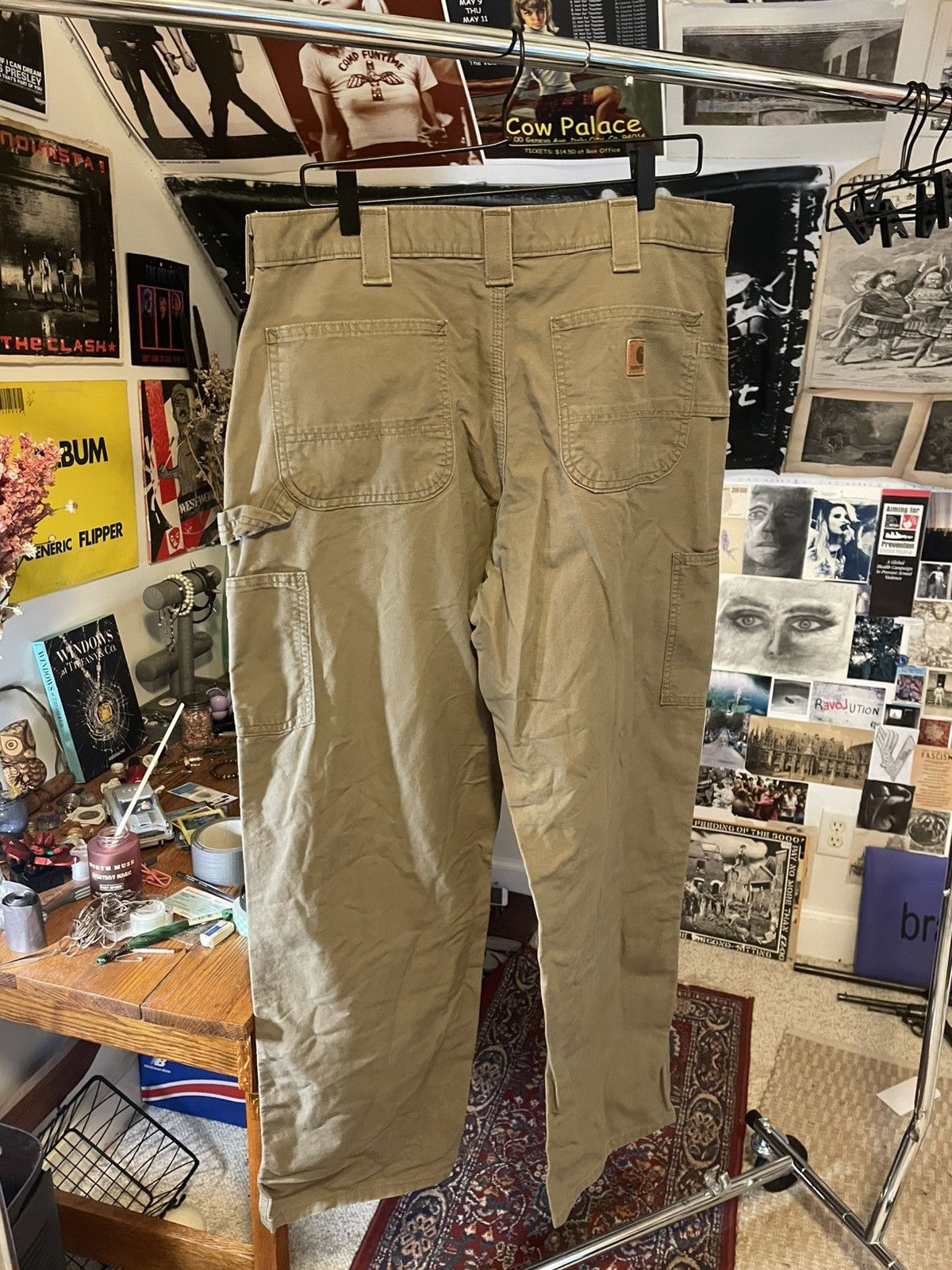 Carhartt Brown Carharrt painters pants Size US 35 - 3 Thumbnail