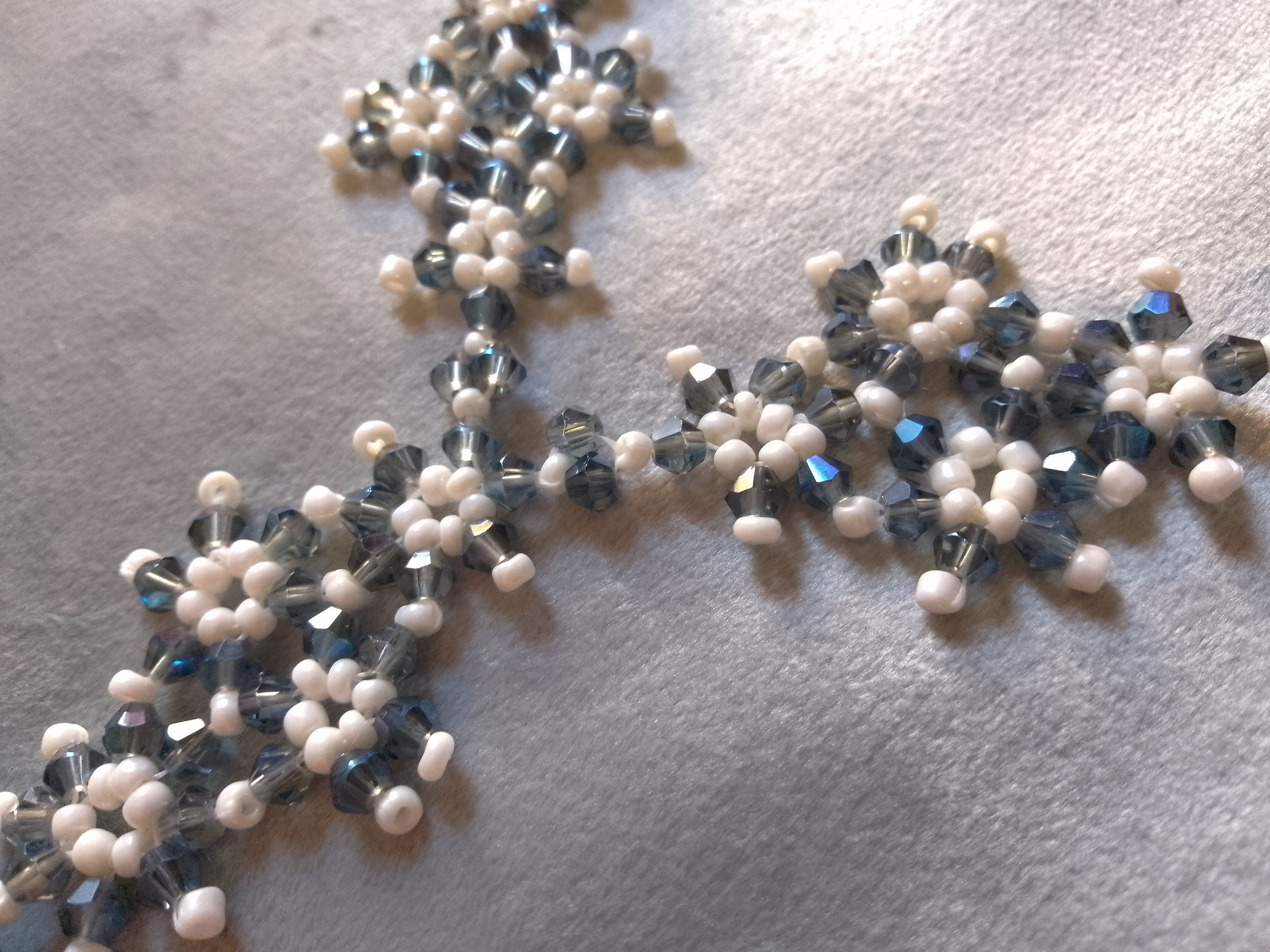 Handmade Necklace in grey/blue Crystal Lapis lazuli gemstones Size ONE SIZE - 8 Thumbnail