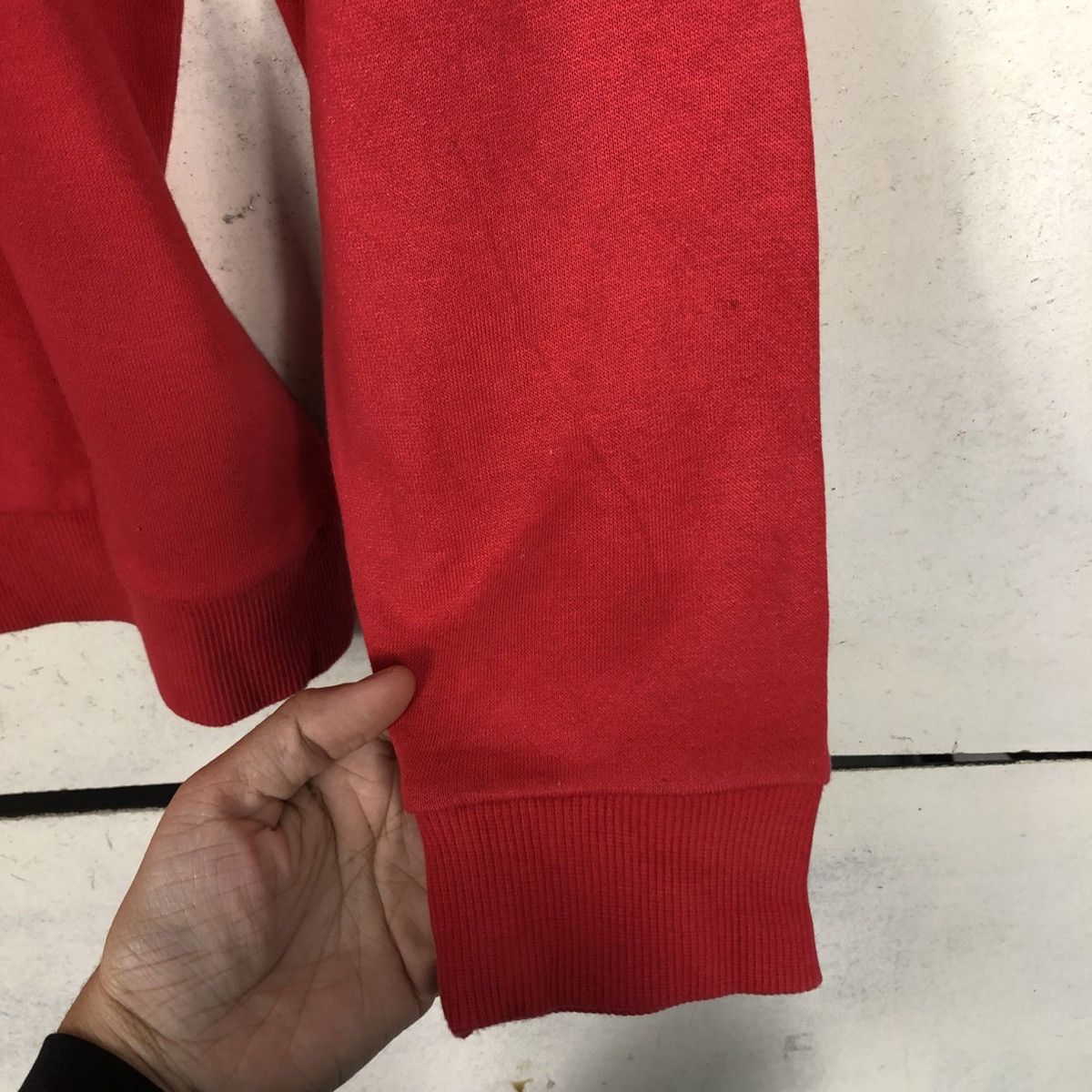 Japanese Brand 📌Vintage Sweatshirt Rich Red Descente Big Logo Size US L / EU 52-54 / 3 - 14 Thumbnail