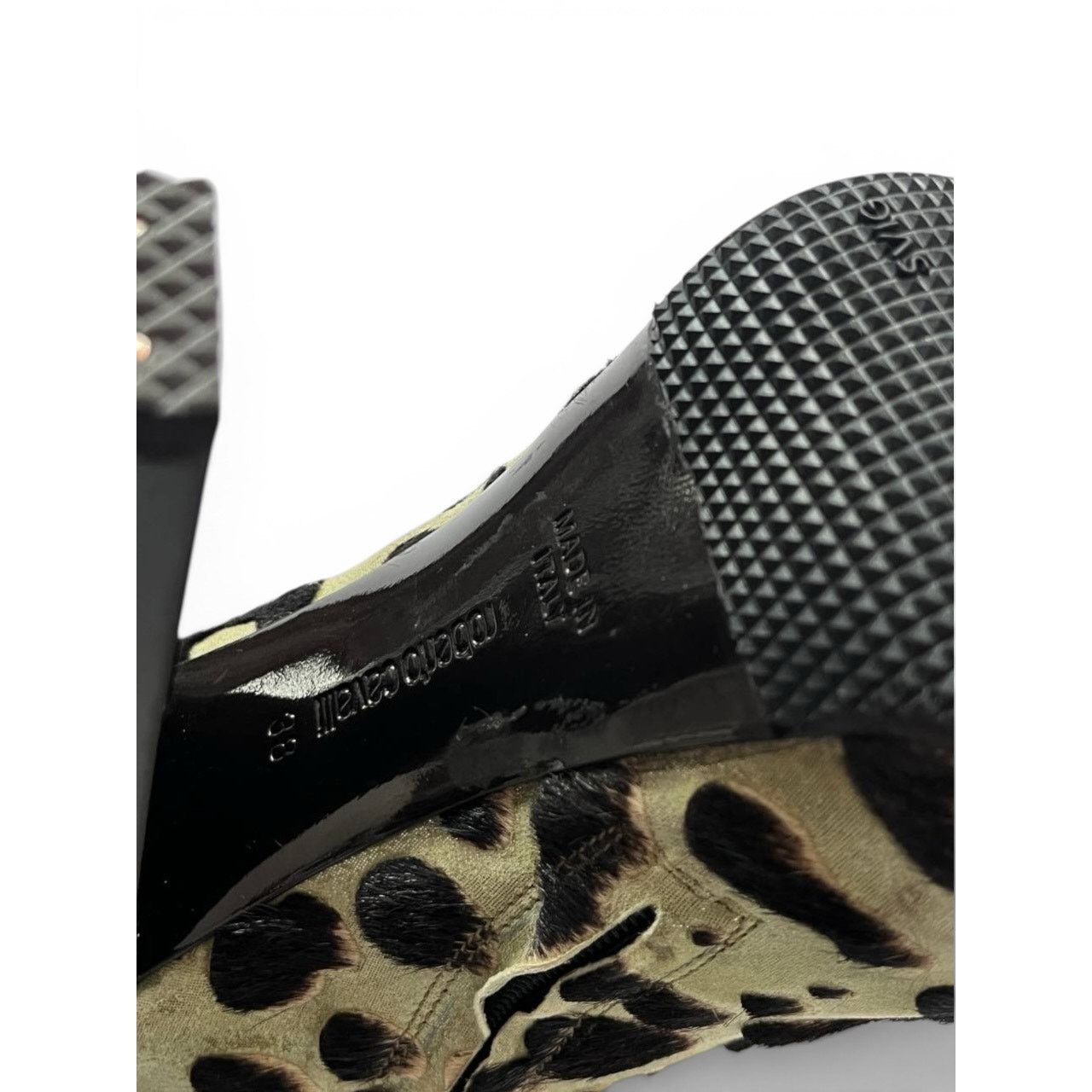 Roberto Cavalli Roberto Cavalli Leopard Pony Hair Platform Ankle Boots Size US 7 / IT 37 - 11 Thumbnail