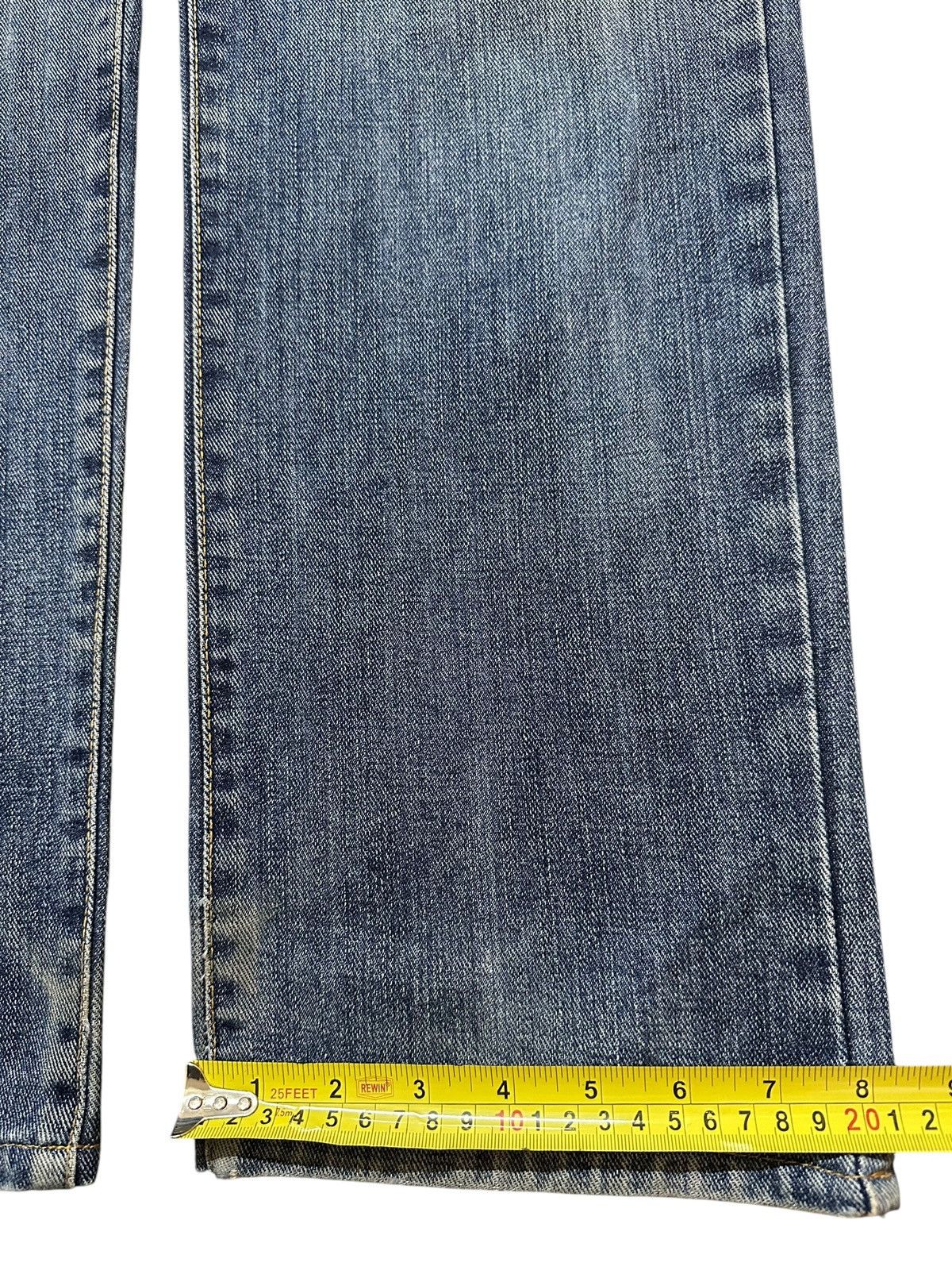 Edwin Vintage Japan Edwin 403 Blue Faded Wash Distress Style Jeans Size US 34 / EU 50 - 17 Thumbnail