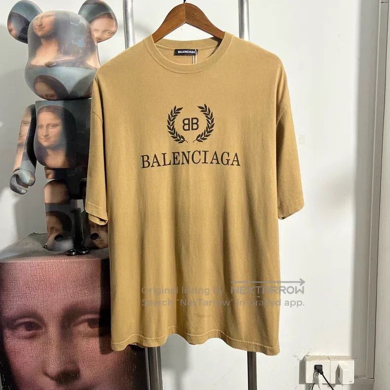 Balenciaga Balenciaga Short-sleeved wheat-ear shirt Size US L / EU 52-54 / 3 - 1 Thumbnail