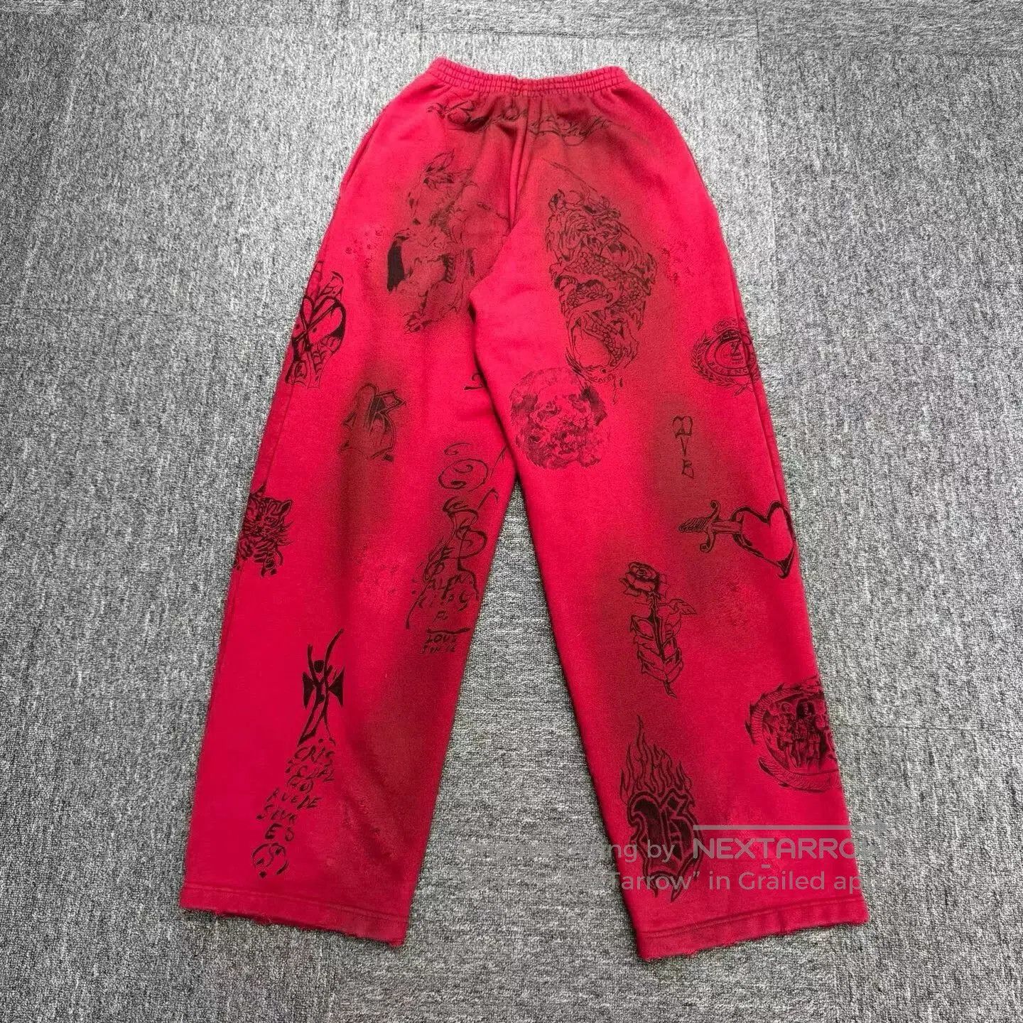 Balenciaga balenciaga tattoo pattern sports pants. Size US 26 / EU 42 - 5 Thumbnail
