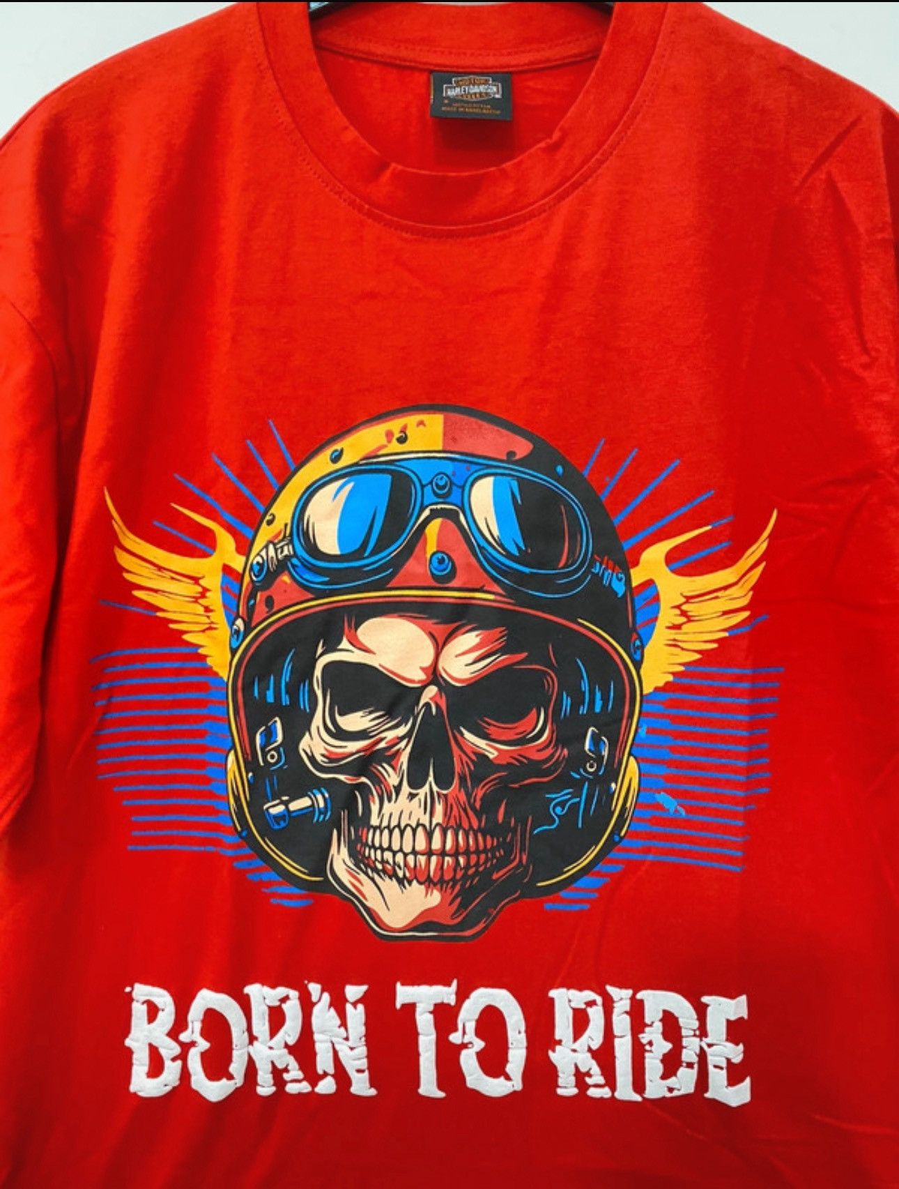 Harley Davidson Vintage x Harley Davidson x skull print Size US S / EU 44-46 / 1 - 2 Thumbnail