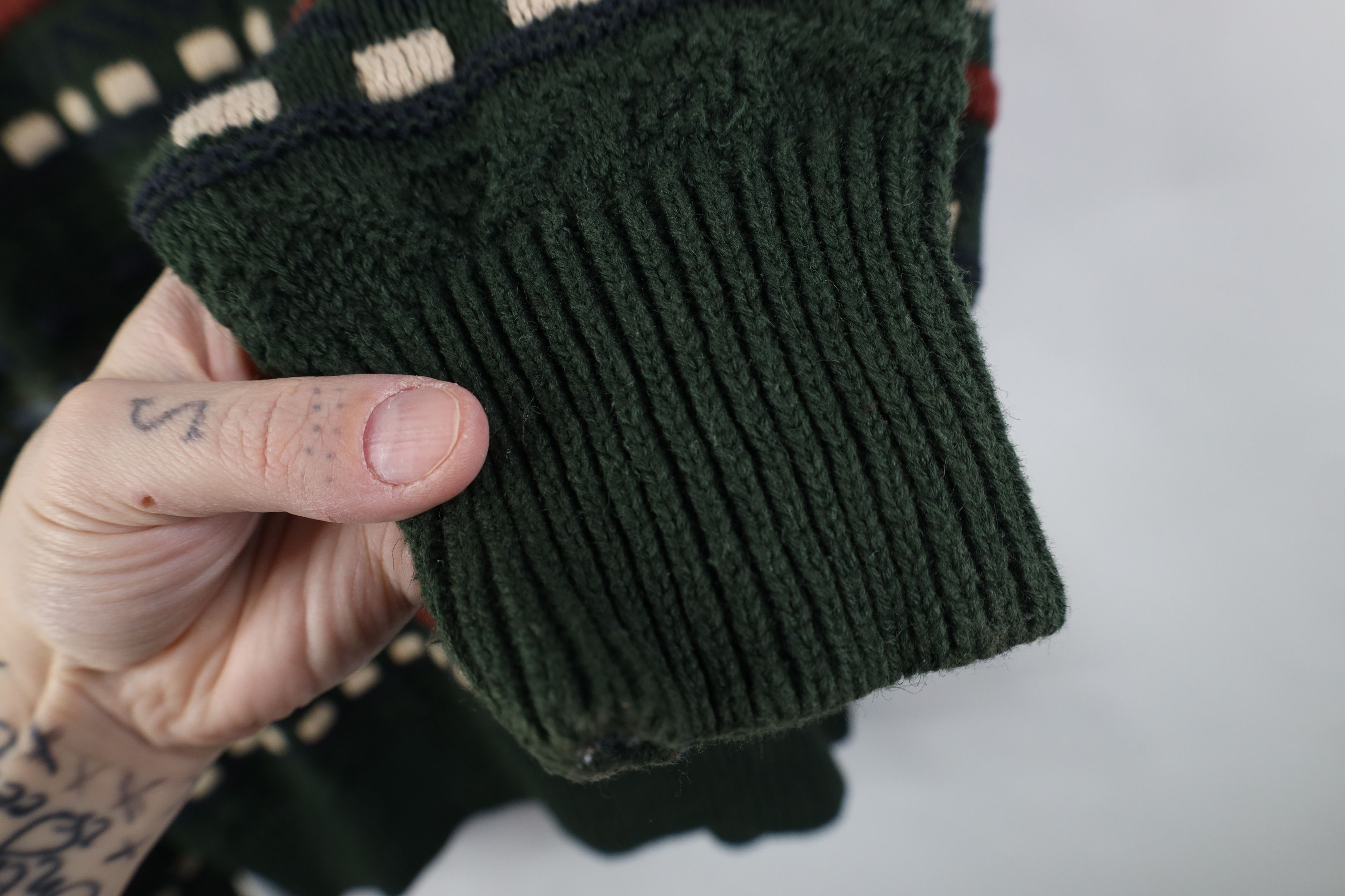 Vintage Vintage 90s Streetwear Blend Knit Fair Isle Crewneck Sweater Size US XL / EU 56 / 4 - 6 Thumbnail
