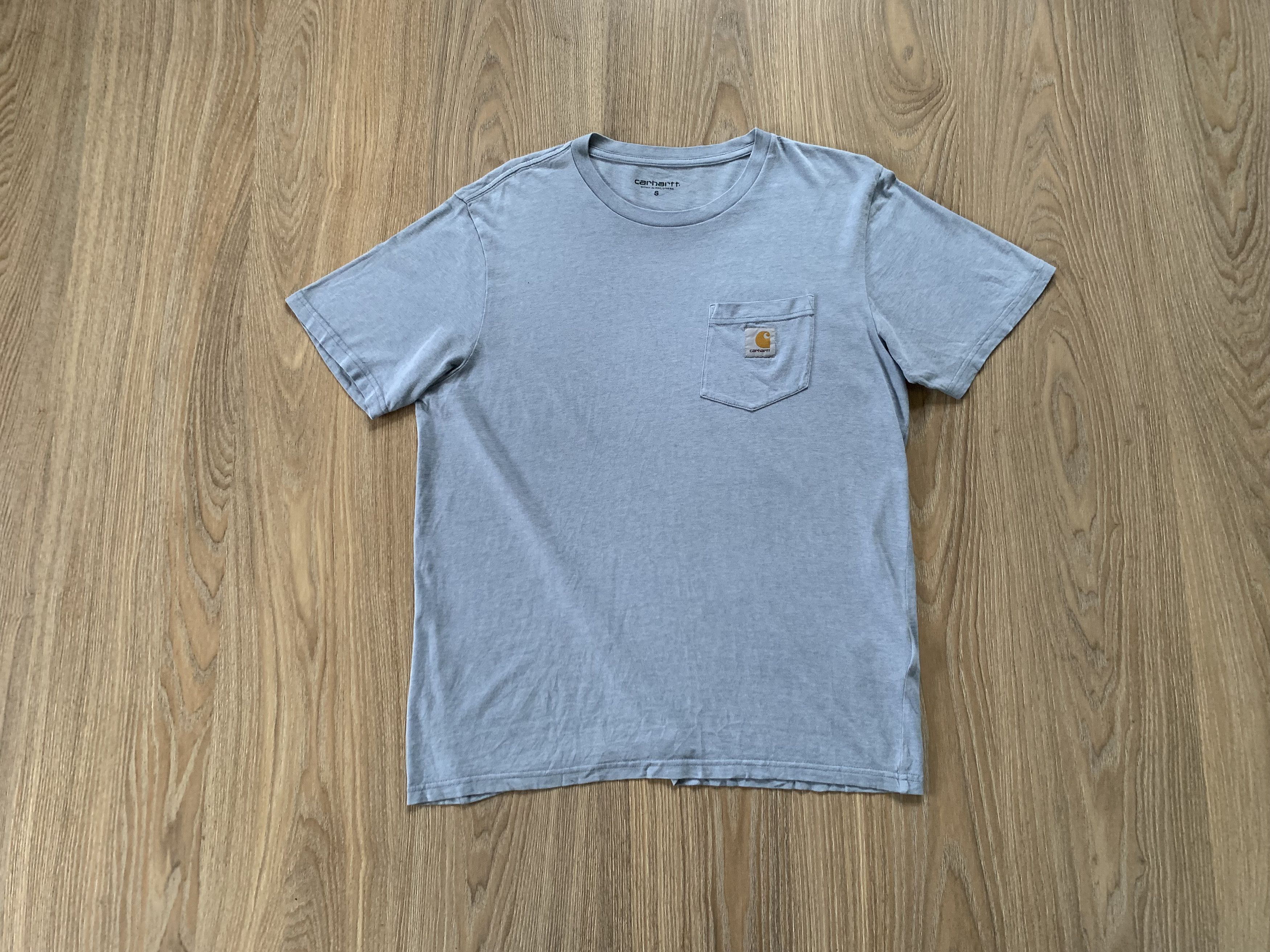 Vintage Carhartt Light Blue Pocket T-Shirt