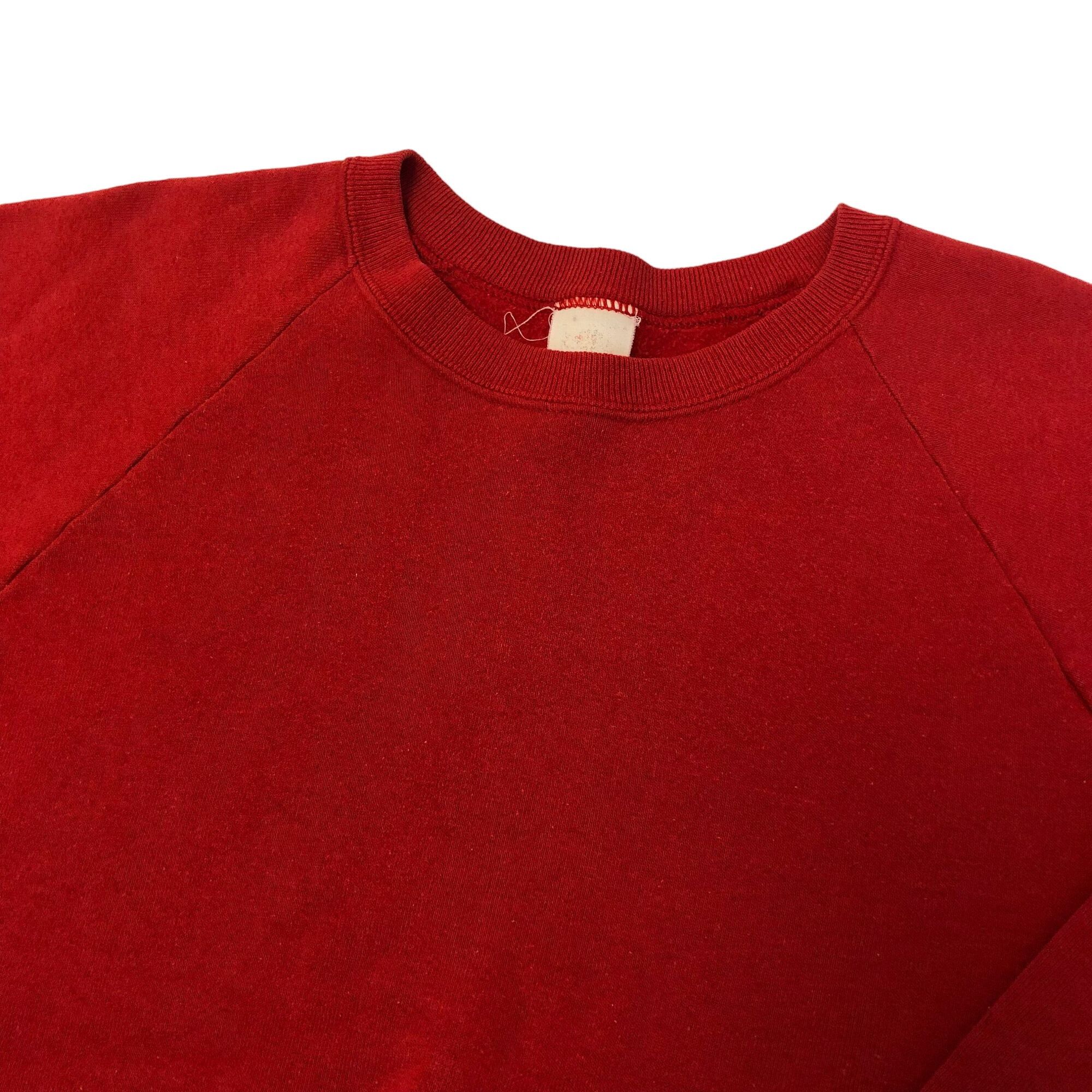 Other Vtg Red Crewneck Chore Work RAGLAN 50/50 Sweatshirt Size US L / EU 52-54 / 3 - 2 Thumbnail