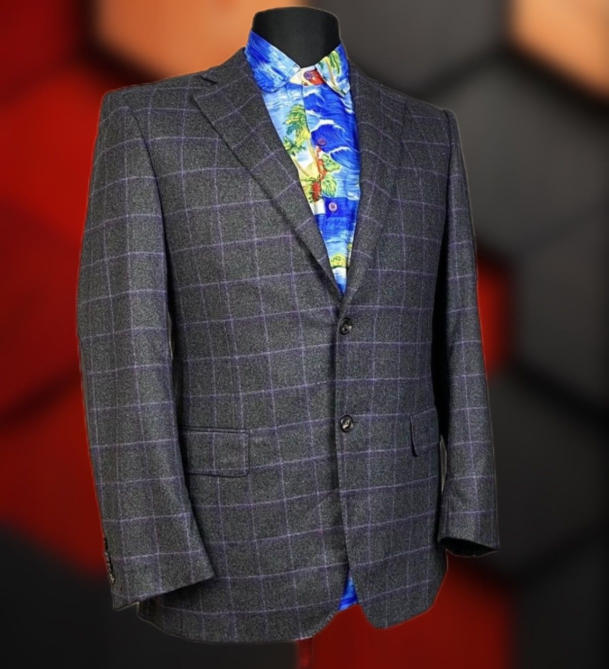 Pal Zileri × Vintage Pal Zileri Italy double-breasted wool jacket Size 48R - 1 Thumbnail