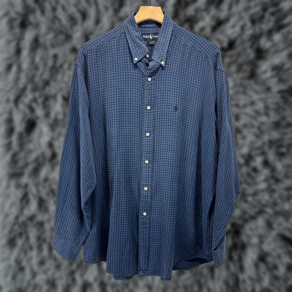 Ralph Lauren Ralph Lauren Blair’s Shirt XL Men Button-Down Blue Black Check Small Blue Shirt XL Button-Up Size US XL / EU 56 / 4 - 1 Thumbnail