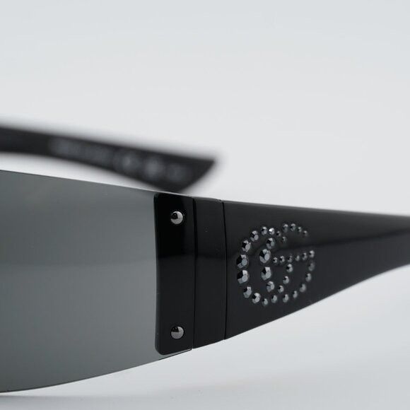 Gucci Gucci GG1958S 001 Sunglasses Ruthenium Shield Frame, Grey Size ONE SIZE - 6 Thumbnail