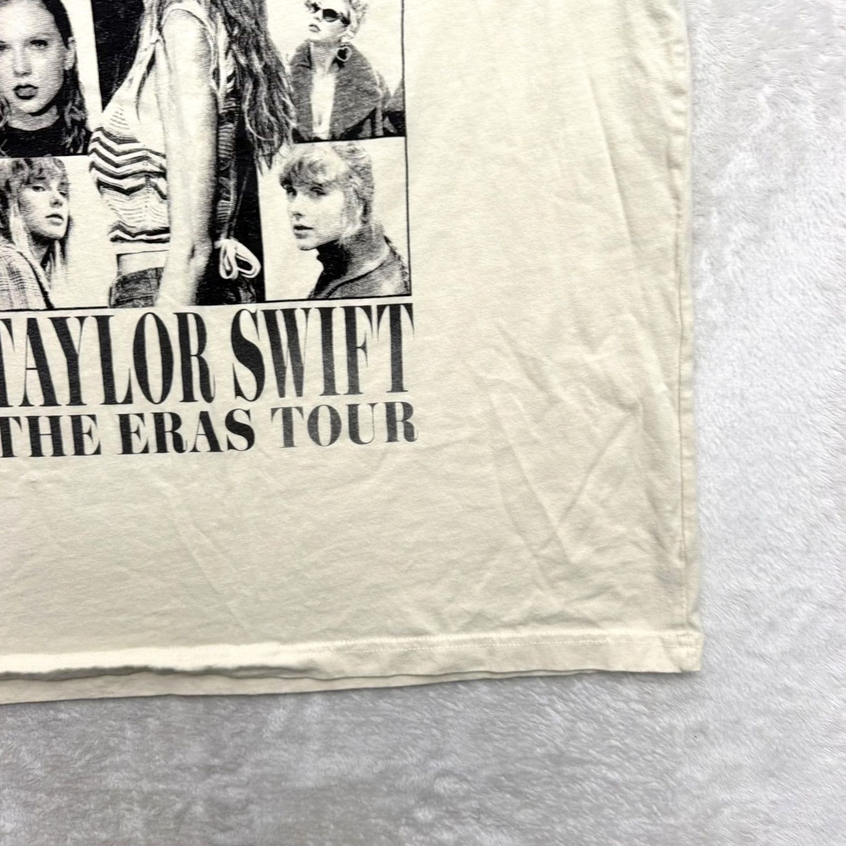 Vintage Taylor Swift Eras Tour Shirt Mens Medium White Tee Graphic Print Concert Dual Sided Crew Neck T-Shirt Size US M / EU 48-50 / 2 - 5 Thumbnail