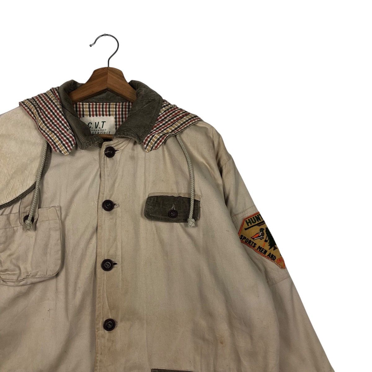 Japanese Brand × Vintage 📌Vintage Chore Hunting Jacket CVT Blanket Issey Miyake Size US M / EU 48-50 / 2 - 7 Thumbnail