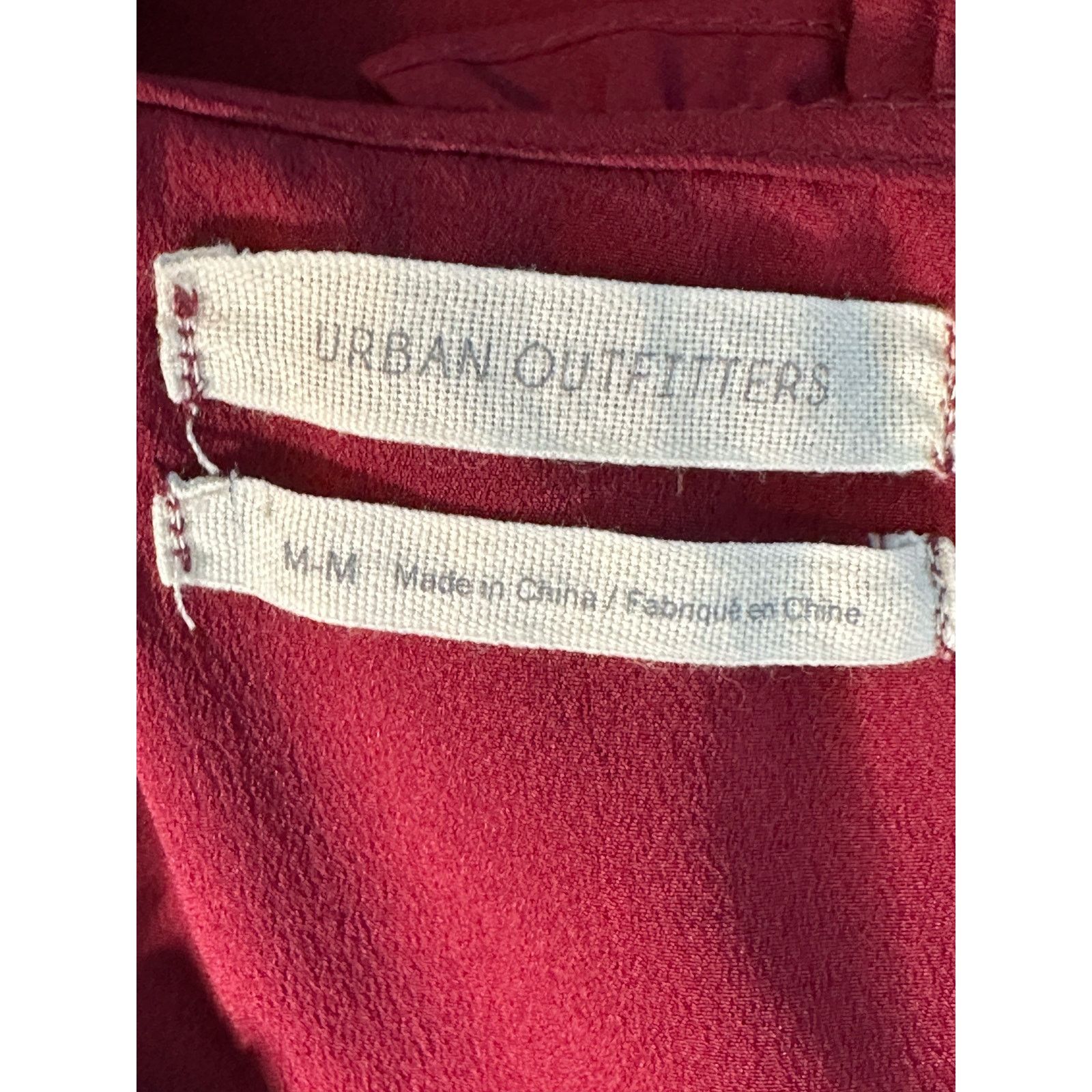 Urban Outfitters Urban Outfitters burgundy peplum blouse size medium Size M / US 6-8 / IT 42-44 - 3 Thumbnail