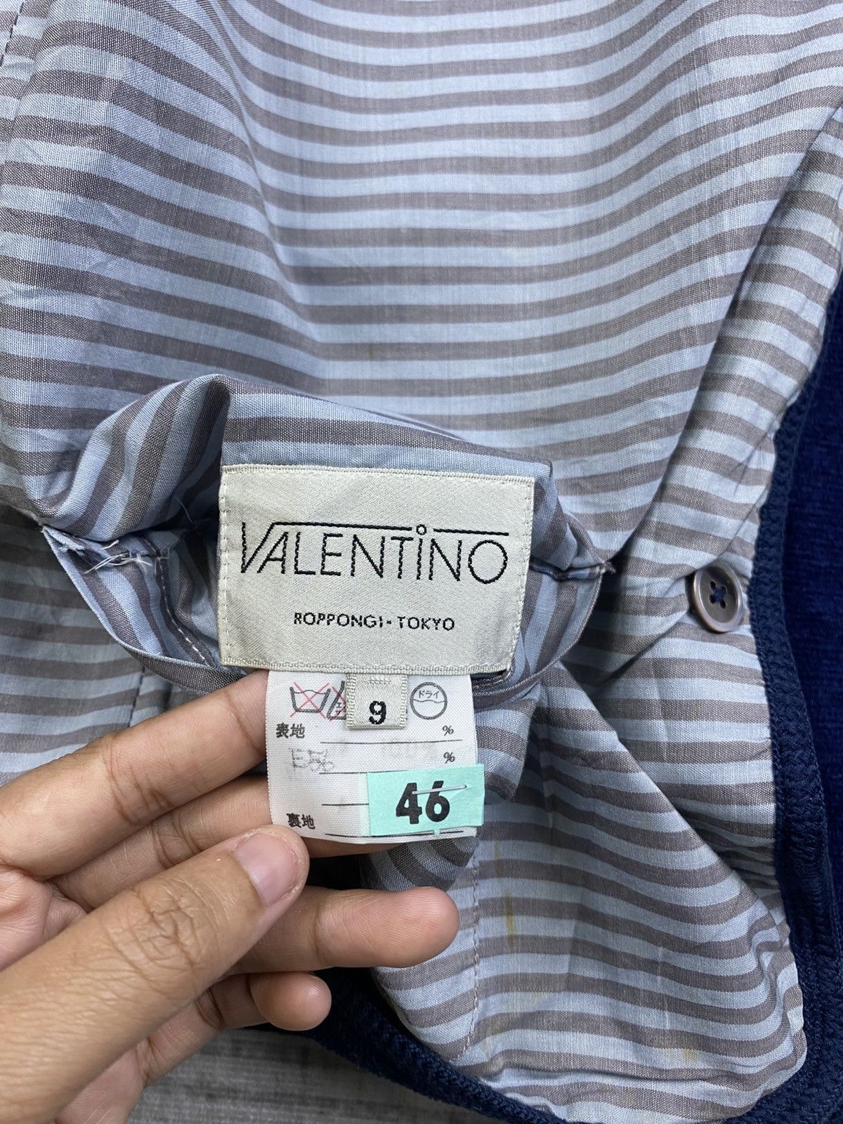 Valentino × Vintage Vintage Valentino Italy Reversible Striped Jacket Size US S / EU 44-46 / 1 - 14 Thumbnail