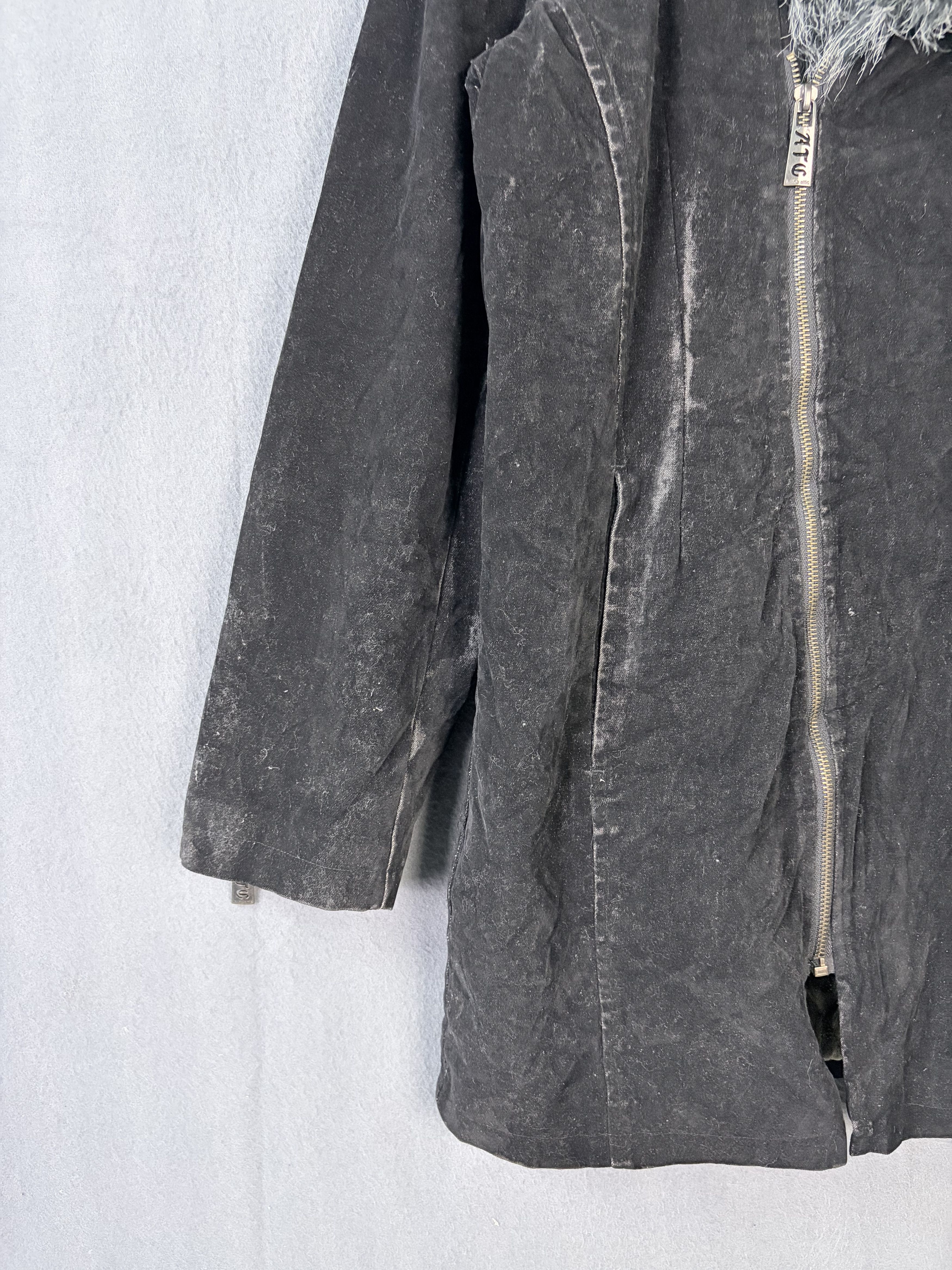 In The Attic In The Attic ATC Faux Fur Asymmetrical Velvet Coat Size US L / EU 52-54 / 3 - 4 Thumbnail