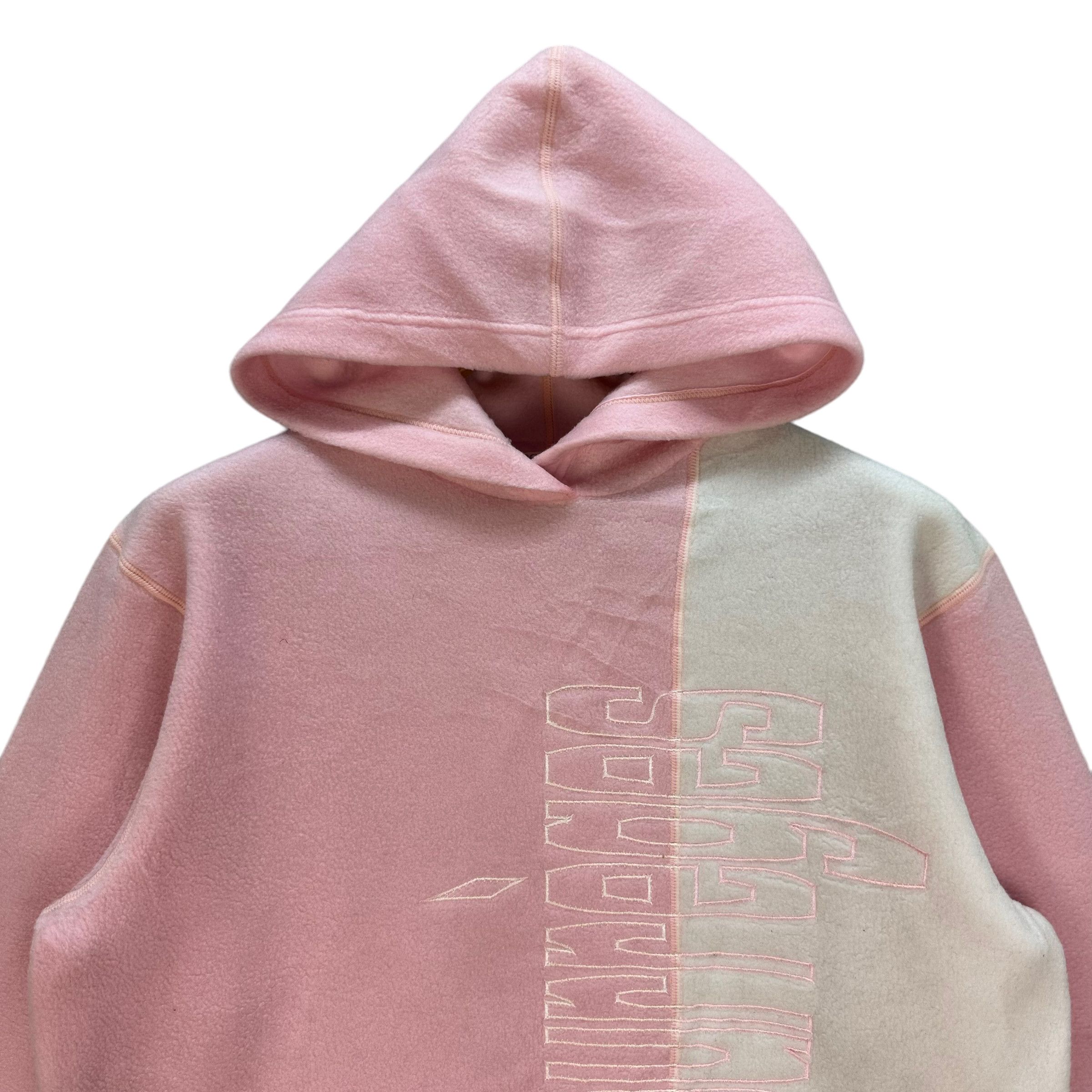 Courreges COURREGES BIG LOGO COLORBLOCK FLEECE HOODIE #8285-001 Size US S / EU 44-46 / 1 - 2 Thumbnail