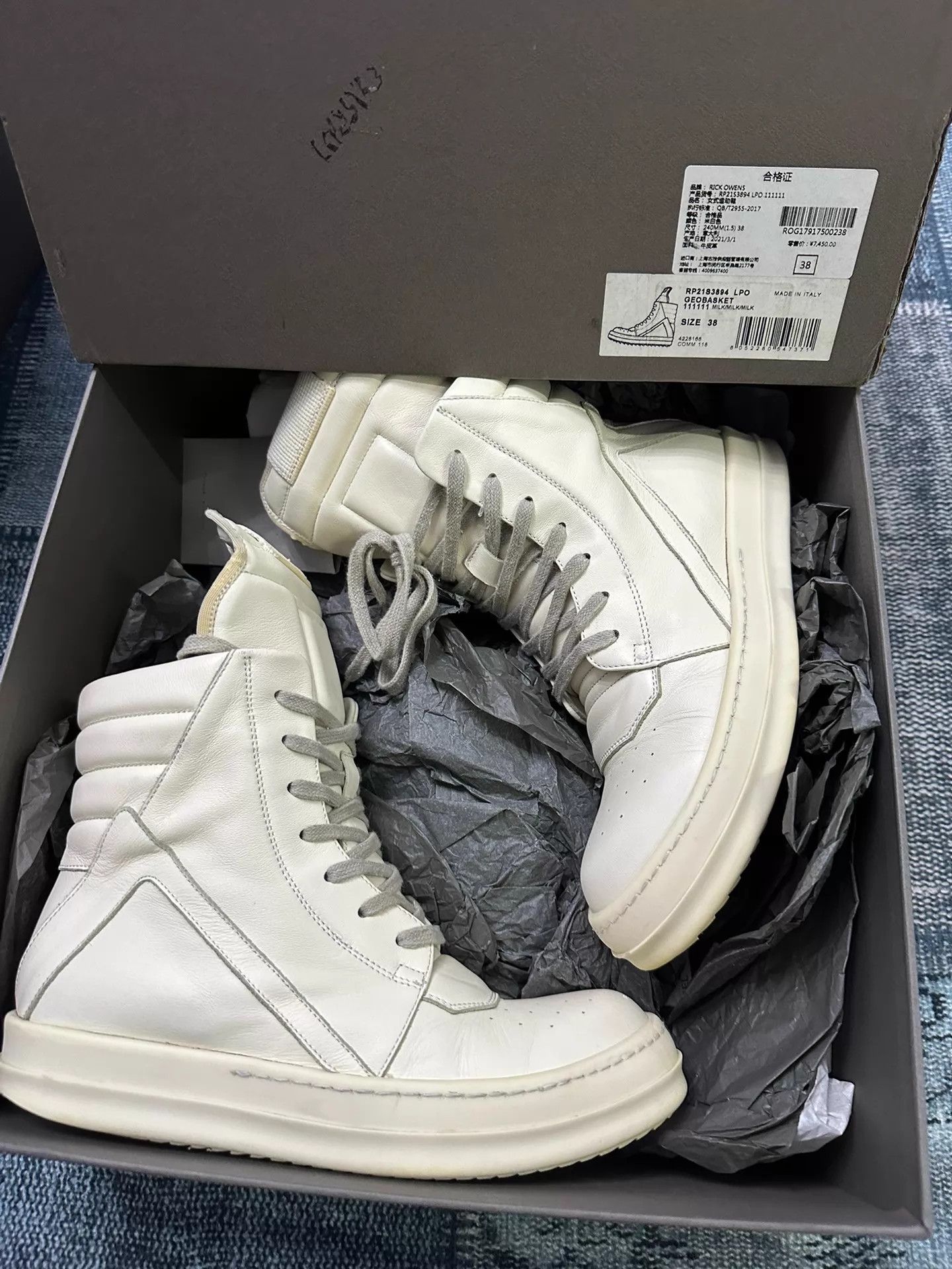 Rick Owens Rick Owens Mainline Triangle Lambskin 38 (New) Size US 7.5 / IT 37.5 - 7 Thumbnail