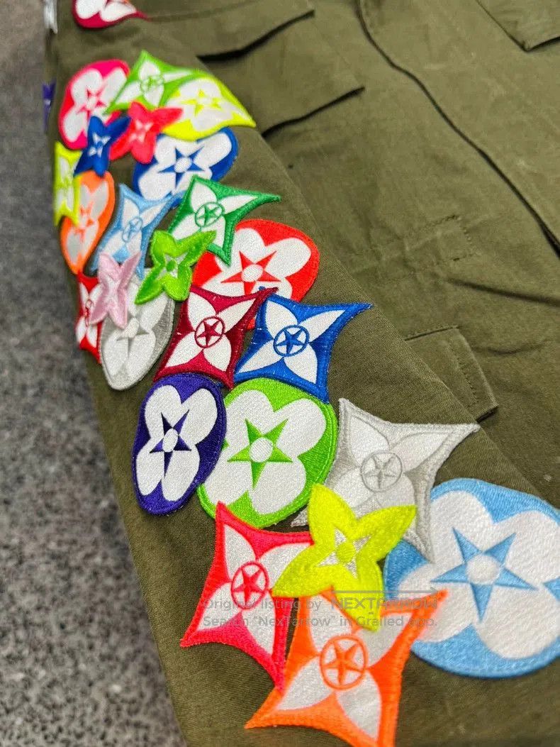READYMADE LV Embroidered Patch Military Jacket. Size US L / EU 52-54 / 3 - 1 Thumbnail