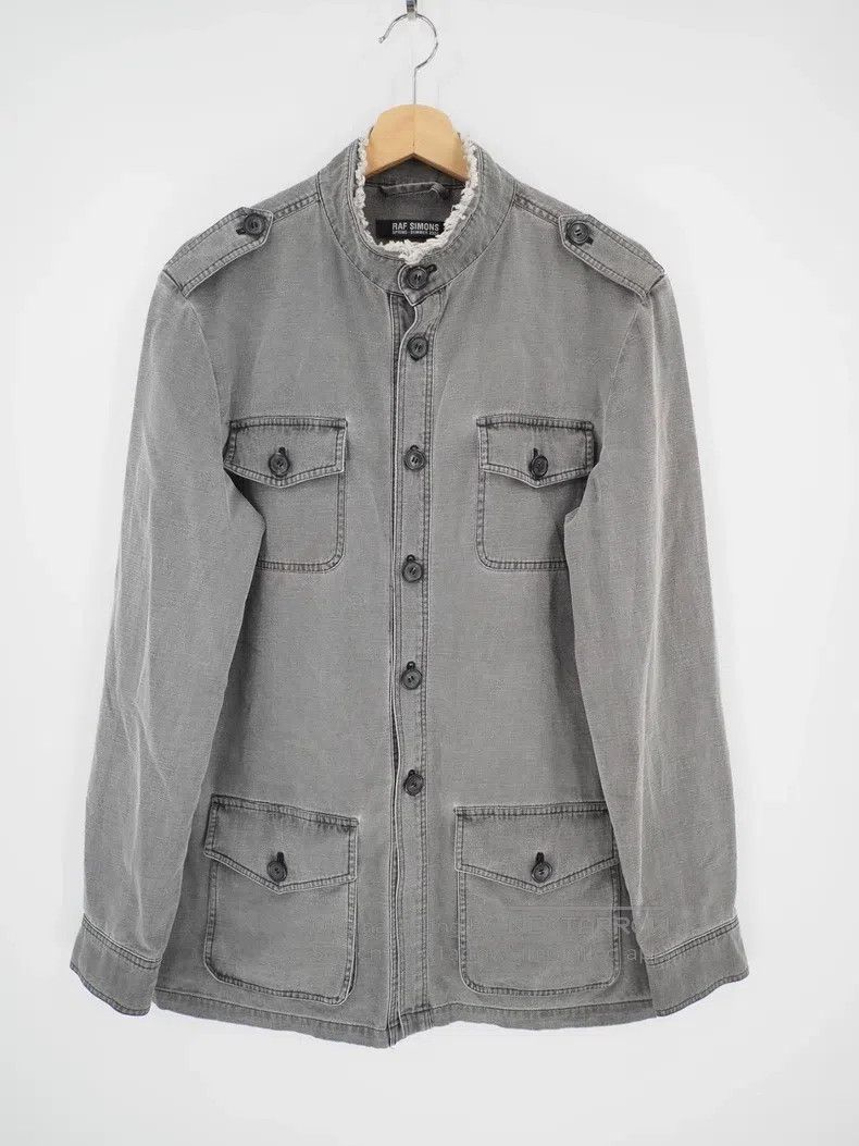 Raf Simons Raf Simons Grey religious period back face jacket Size US M / EU 48-50 / 2 - 6 Thumbnail