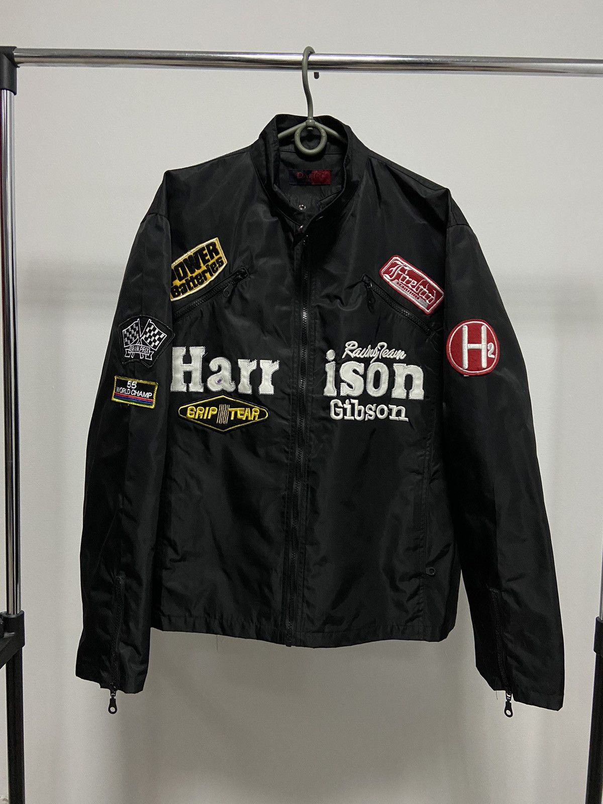 Vintage Harrison Gibson Racing Jacket Vintage Big Logo Moto Size US XL / EU 56 / 4 - 1 Thumbnail