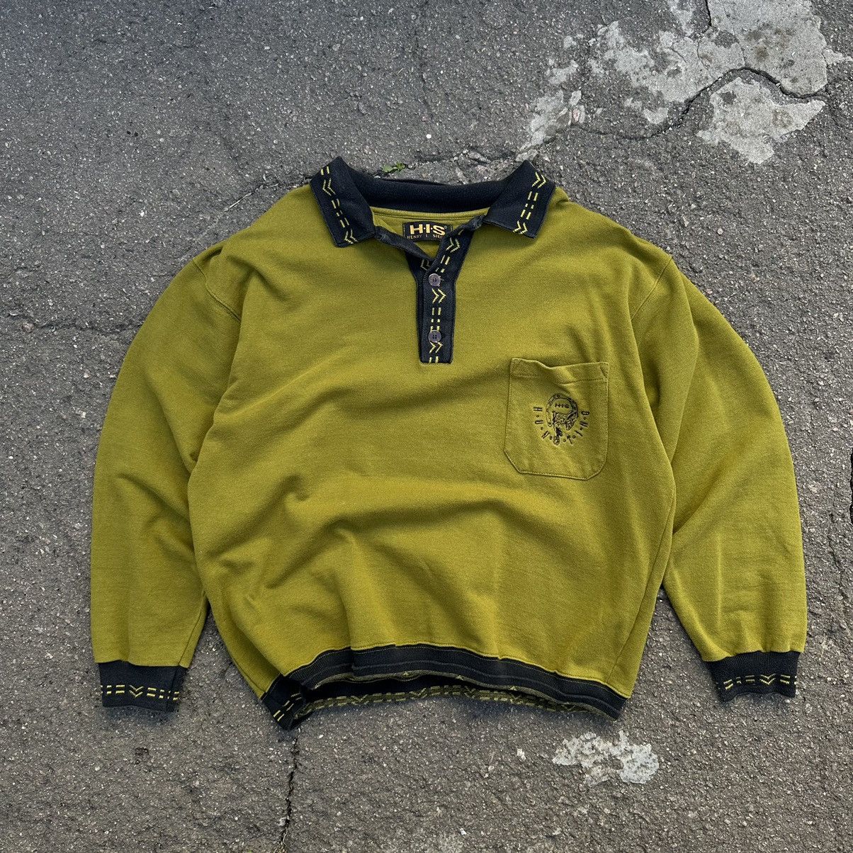 Vintage Vintage Sweater Henry Siegel 90s Y2K USA Style HIS Texas Size US L / EU 52-54 / 3 - 1 Thumbnail