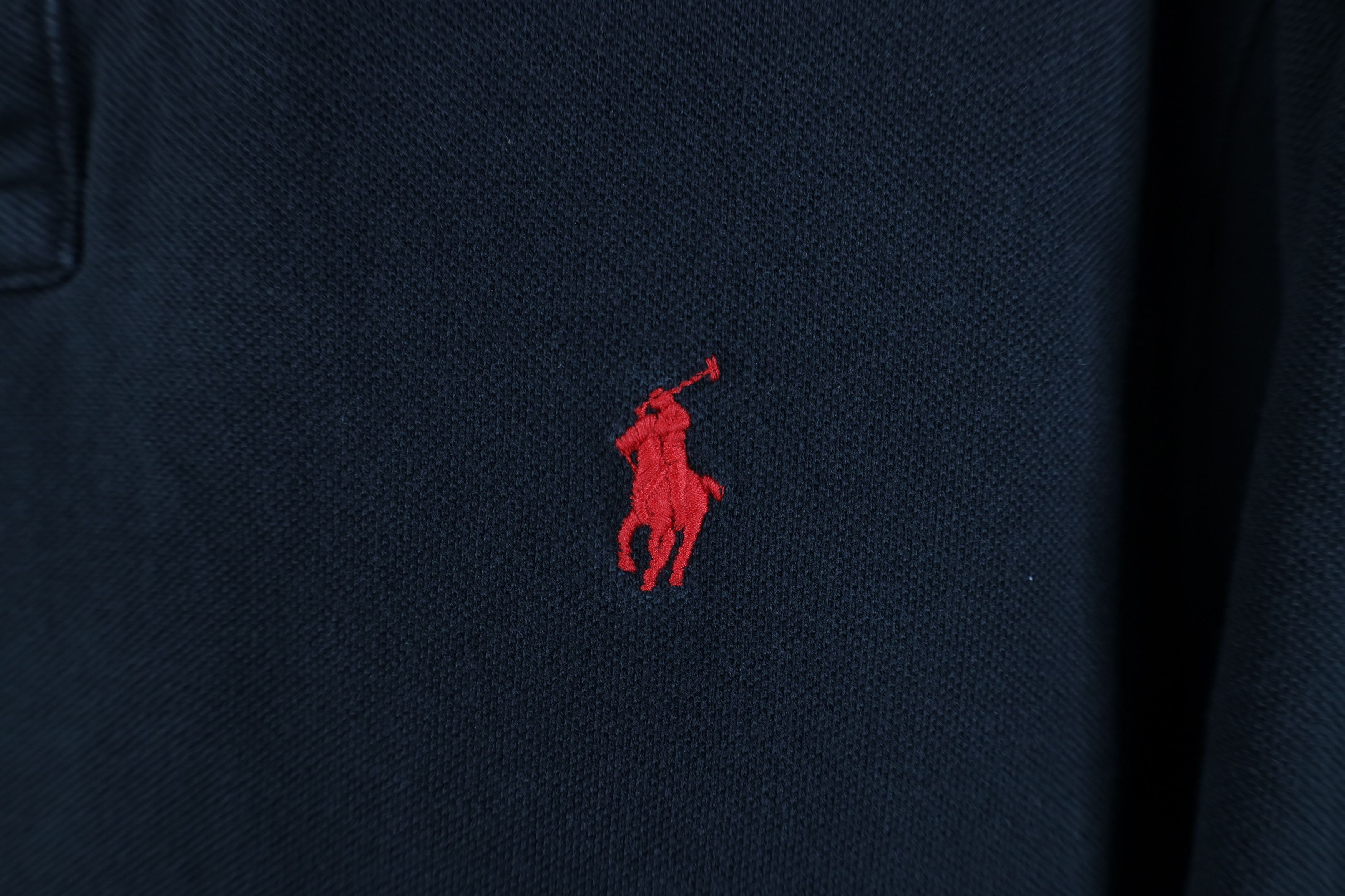 Ralph Lauren Vintage Y2K Ralph Lauren Long Sleeve Rugby Polo Shirt Black Size US L / EU 52-54 / 3 - 4 Thumbnail