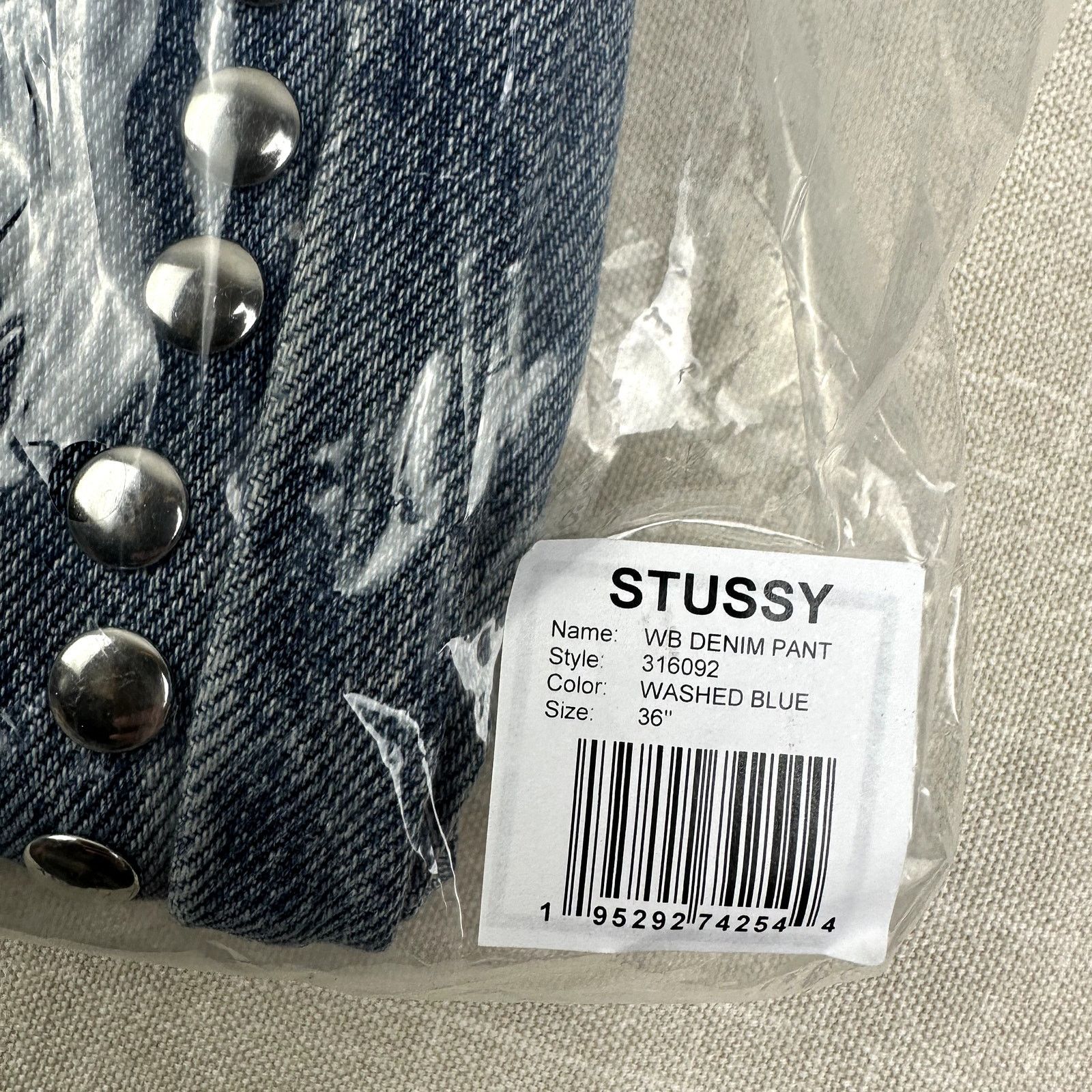 Stussy 🖤 Stussy x Wales Bonner Studded Denim Jeans Men 36 Size US 36 / EU 52 - 6 Thumbnail
