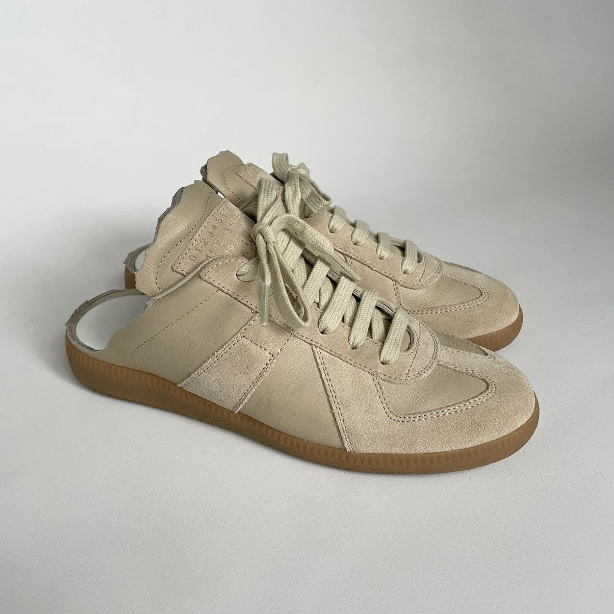 Maison Margiela S/S 21 Beige Mule GAT Sneakers Size US 7 / IT 37 - 2 Thumbnail