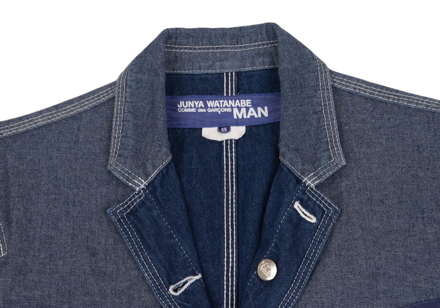 Junya Watanabe Reversible Patch Denim Jacket Indigo Blue SS Size US S / EU 44-46 / 1 - 3 Thumbnail