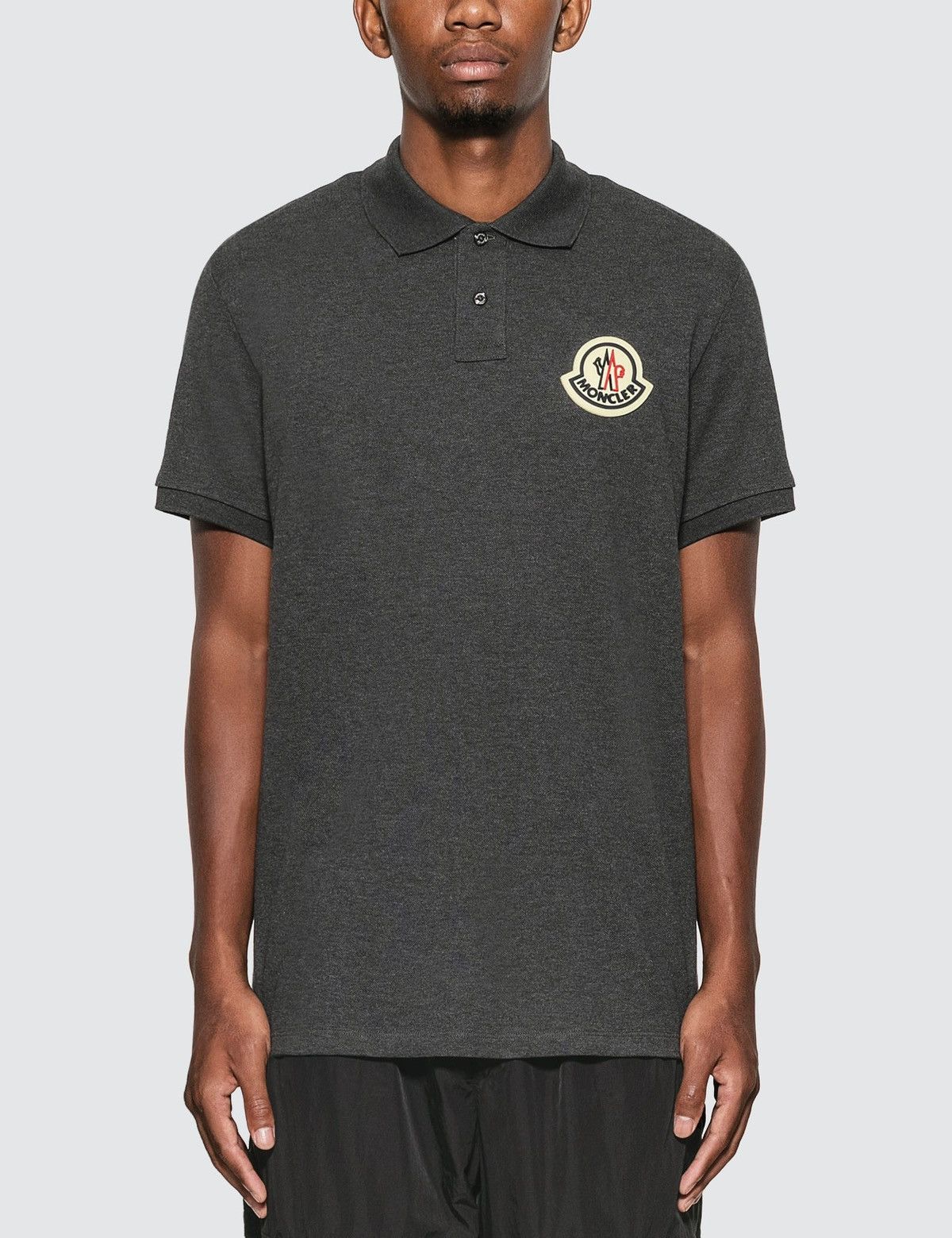 Moncler Moncler Polo Shirt Big Rubber Logo Size US L / EU 52-54 / 3 - 9 Thumbnail
