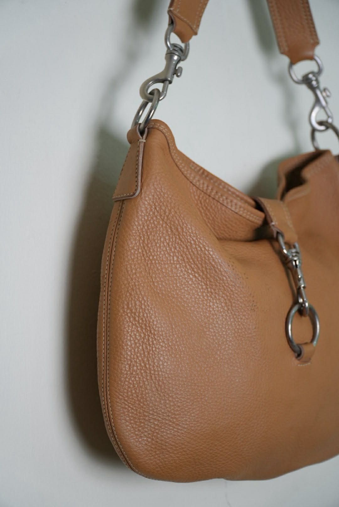 Miu Miu Miu Miu Prada Brown Grained Leather Hobo Shoulder Bag Size ONE SIZE - 5 Thumbnail