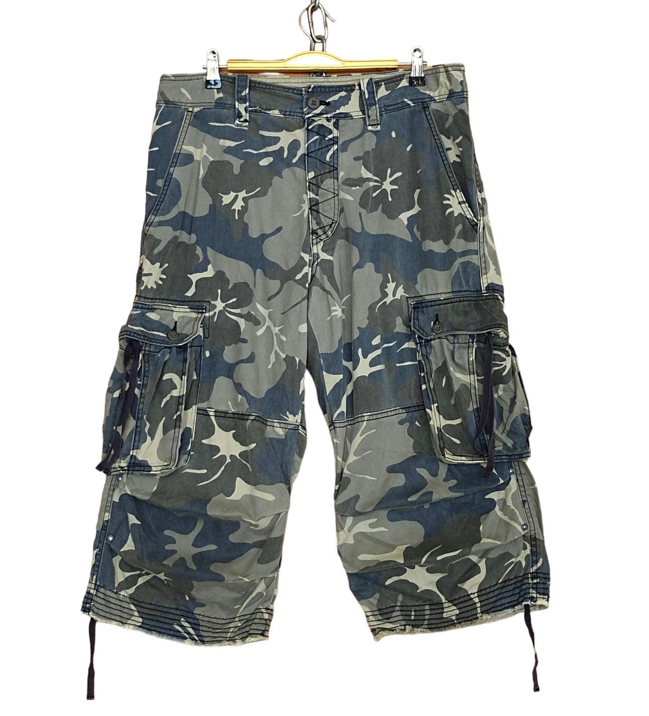 Hysteric Glamour Vintage Sunny Cloud Camouflaged Cargo Short Pants Relax Wear Size US 33 - 1 Thumbnail