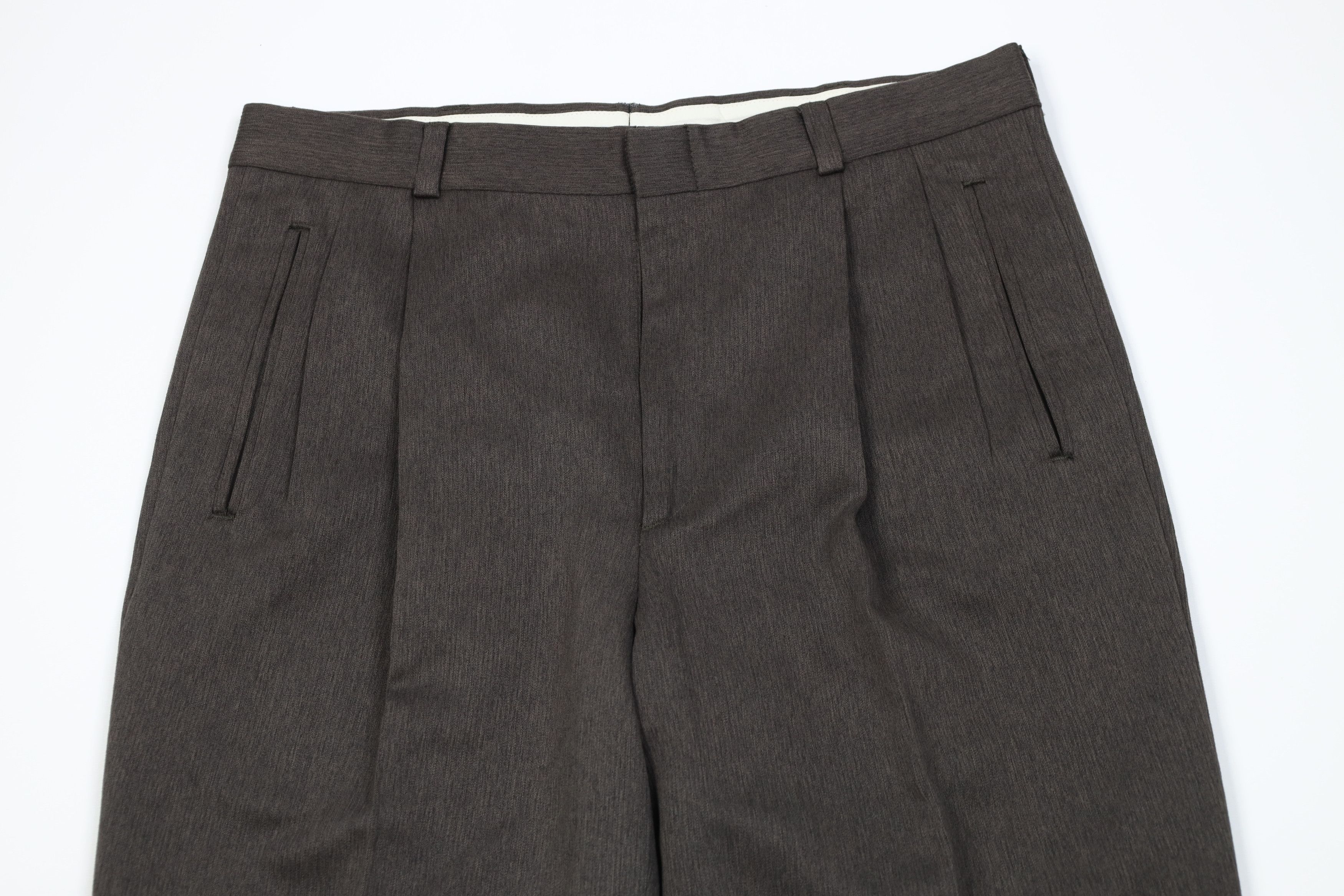 Vintage Vintage 90s Streetwear Knit Wide Leg Chino Pants Brown Size US 34 / EU 50 - 2 Thumbnail