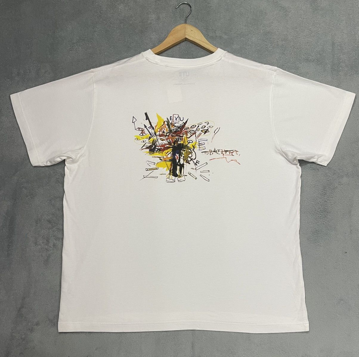 Jean-Michel Basquiat × Uniqlo RARE JEAN MICHEL BASQUIAT x KEITH HARING ART DESIGN Size US XXL / EU 58 / 5 - 2 Thumbnail