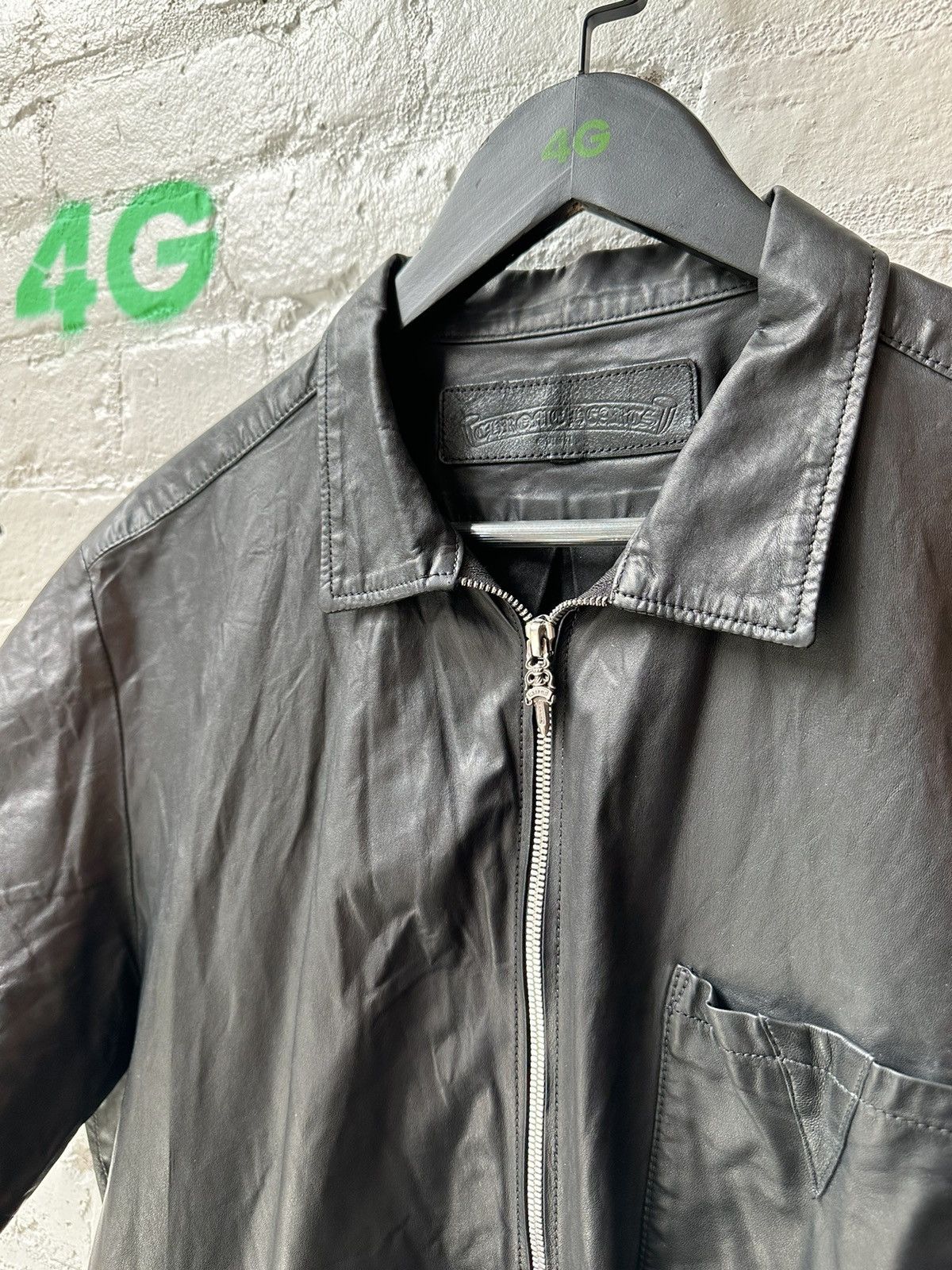 Chrome Hearts CHROME HEARTS LEATHER DAGGER SHIRT Size US L / EU 52-54 / 3 - 3 Thumbnail