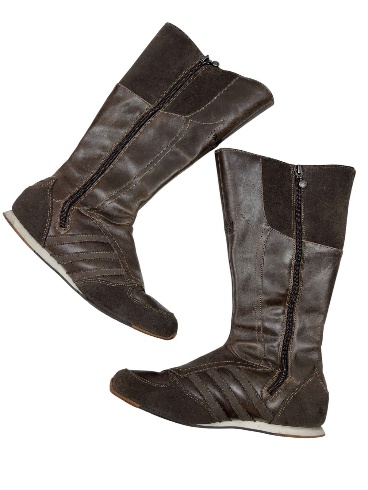 Adidas Vintage Adidas Midiru High Boxing Racing Boots Leather y2k Size US 6.5 / IT 36.5 - 3 Thumbnail