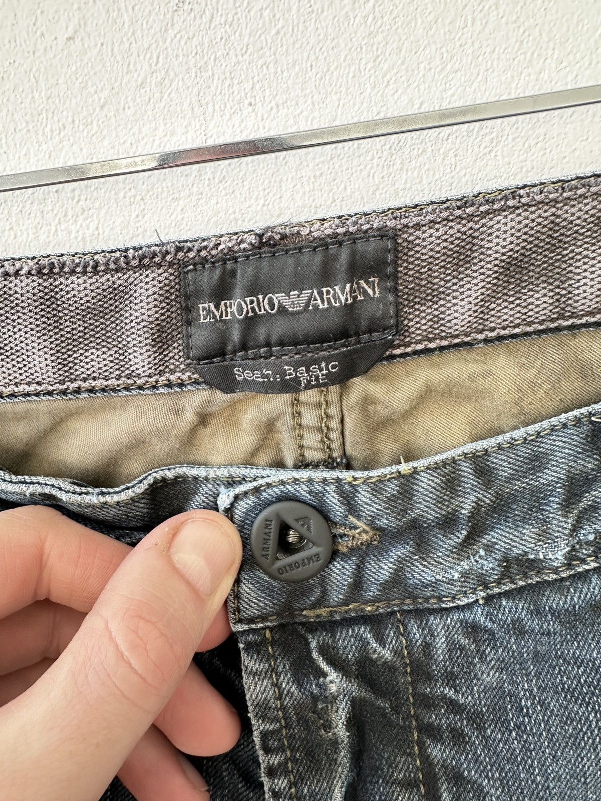Emporio Armani Emporio Armani Sean Basic Fit Jeans Mens Size 38 Blue Denim Size US 38 / EU 54 - 8 Thumbnail