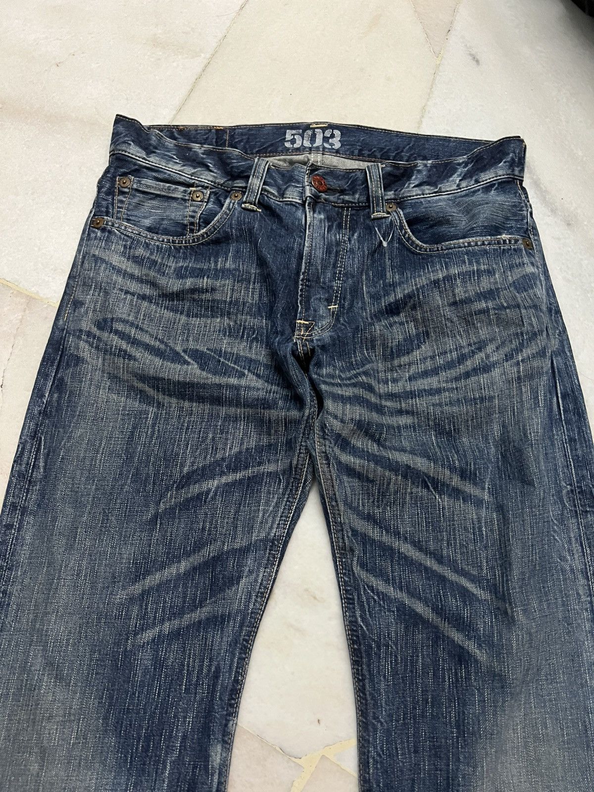 Edwin 💥Flare💥Vintage Edwin 503 Clawmark Mudwash Jean Size US 34 / EU 50 - 3 Thumbnail