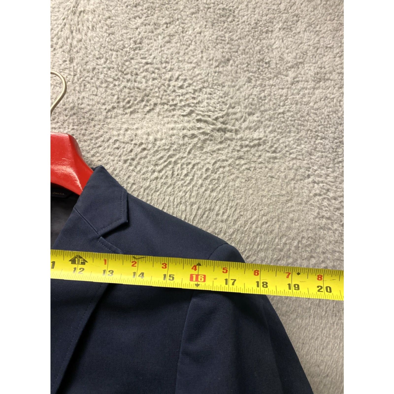 Banana Republic Banana Republic Blazer Mens 38S Slim Fit Cotton Blend Navy Blue Sport Coat Regular Notch Lapel 2-Button Front Inner Pockets Single-Breastedدام Size 38R - 7 Thumbnail