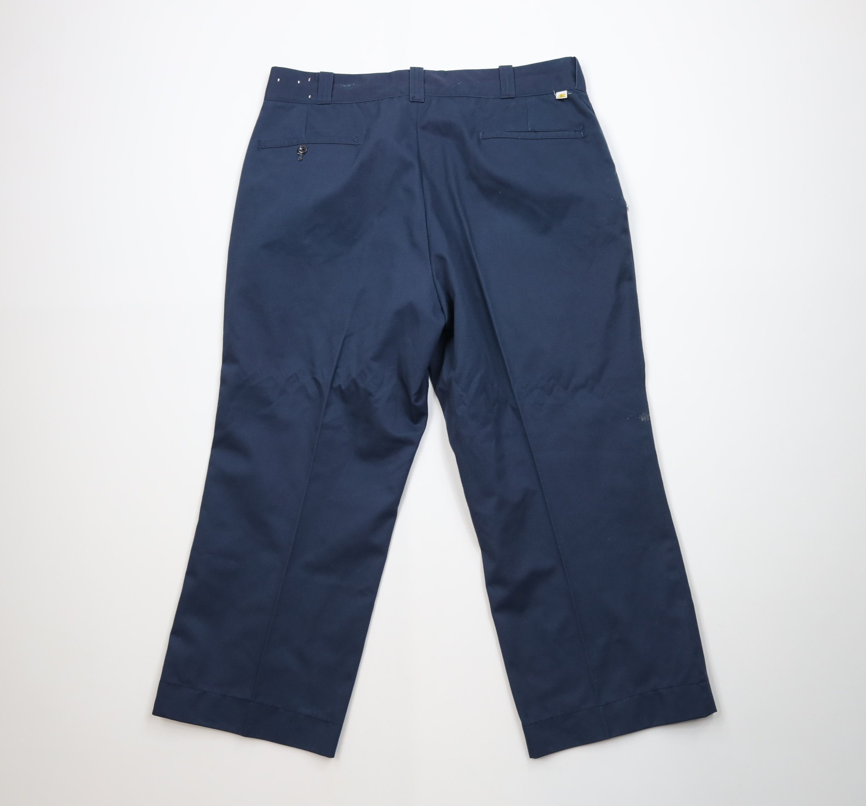 Big Mac Vintage 70s Big Mac Workwear Wide Leg Chino Pants Blue USA Size US 36 / EU 52 - 10 Thumbnail