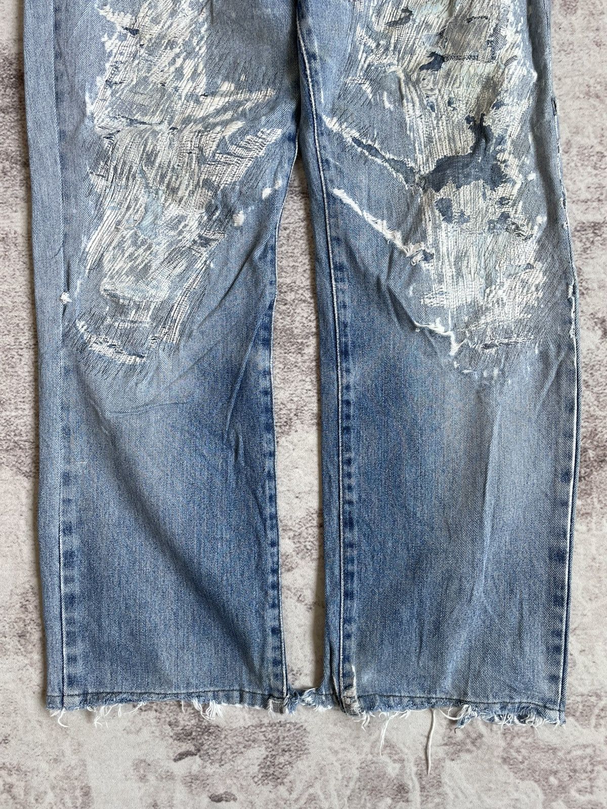 If Six Was Nine Vintage Edwin 404 Thrashed Denim Pants Size US 32 / EU 48 - 5 Thumbnail